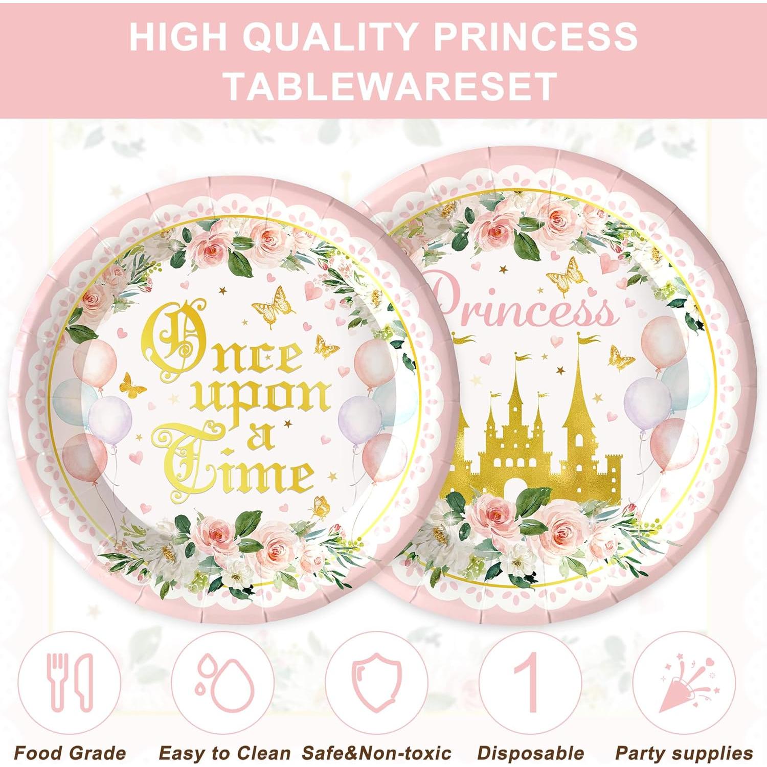 Set de Vajilla de Fiesta Princesa Rejoice Bunny 120PCS