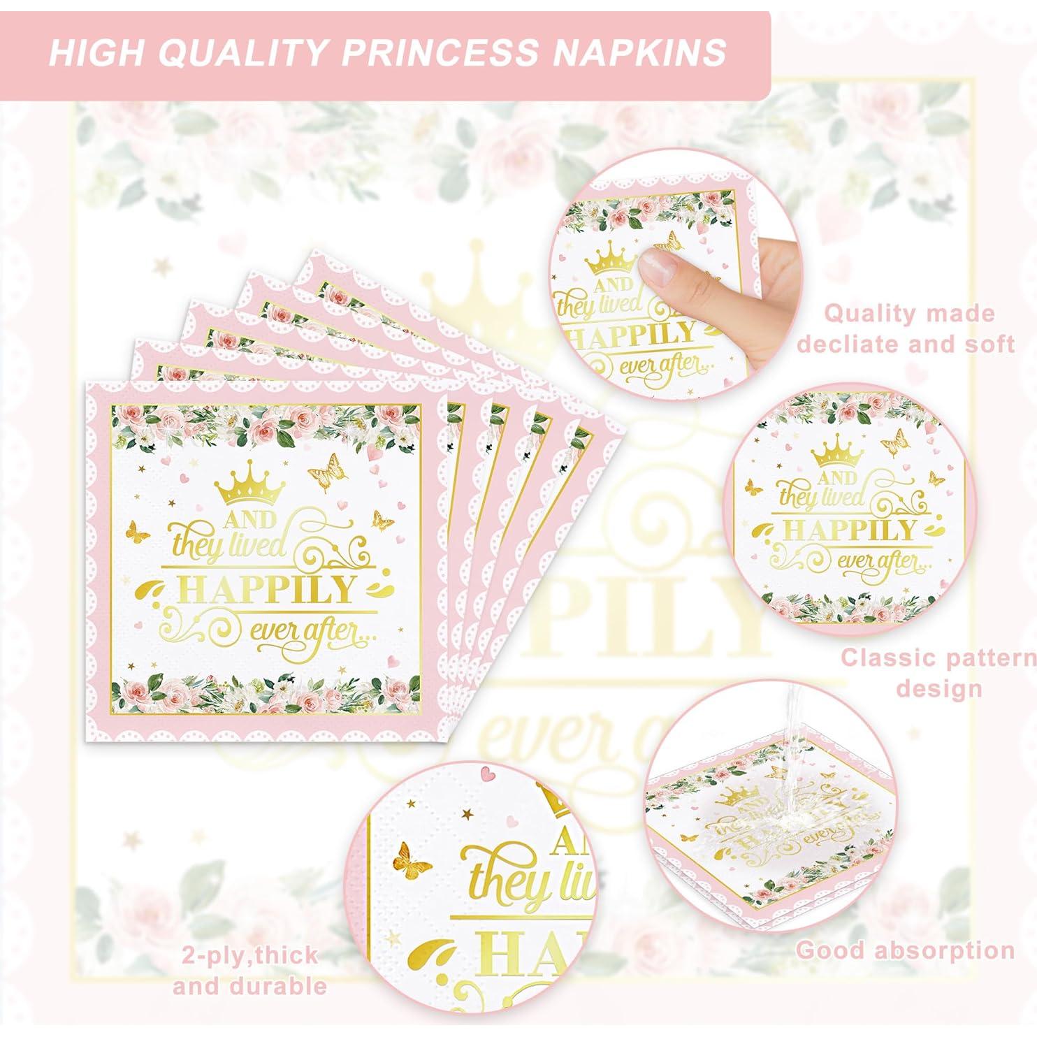 Set de Vajilla de Fiesta Princesa Rejoice Bunny 120PCS