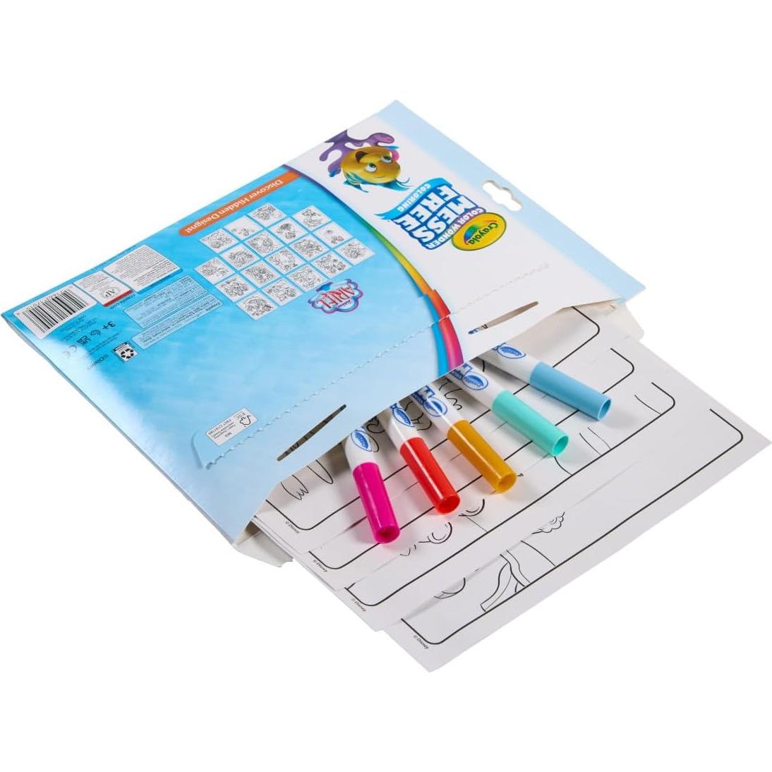 Set de Colorear Crayola Color Wonder Ariel 18 Páginas y 5 Marcadores