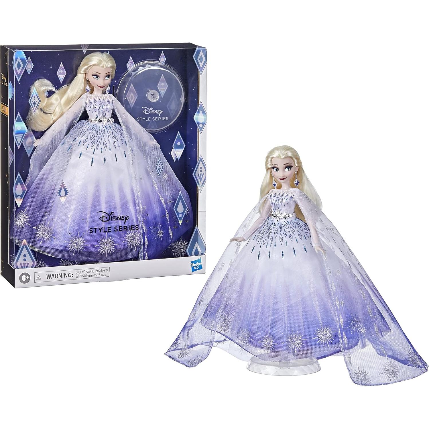Muñeca Elsa de Princesa Disney con Vestido Ombre y Accesorios