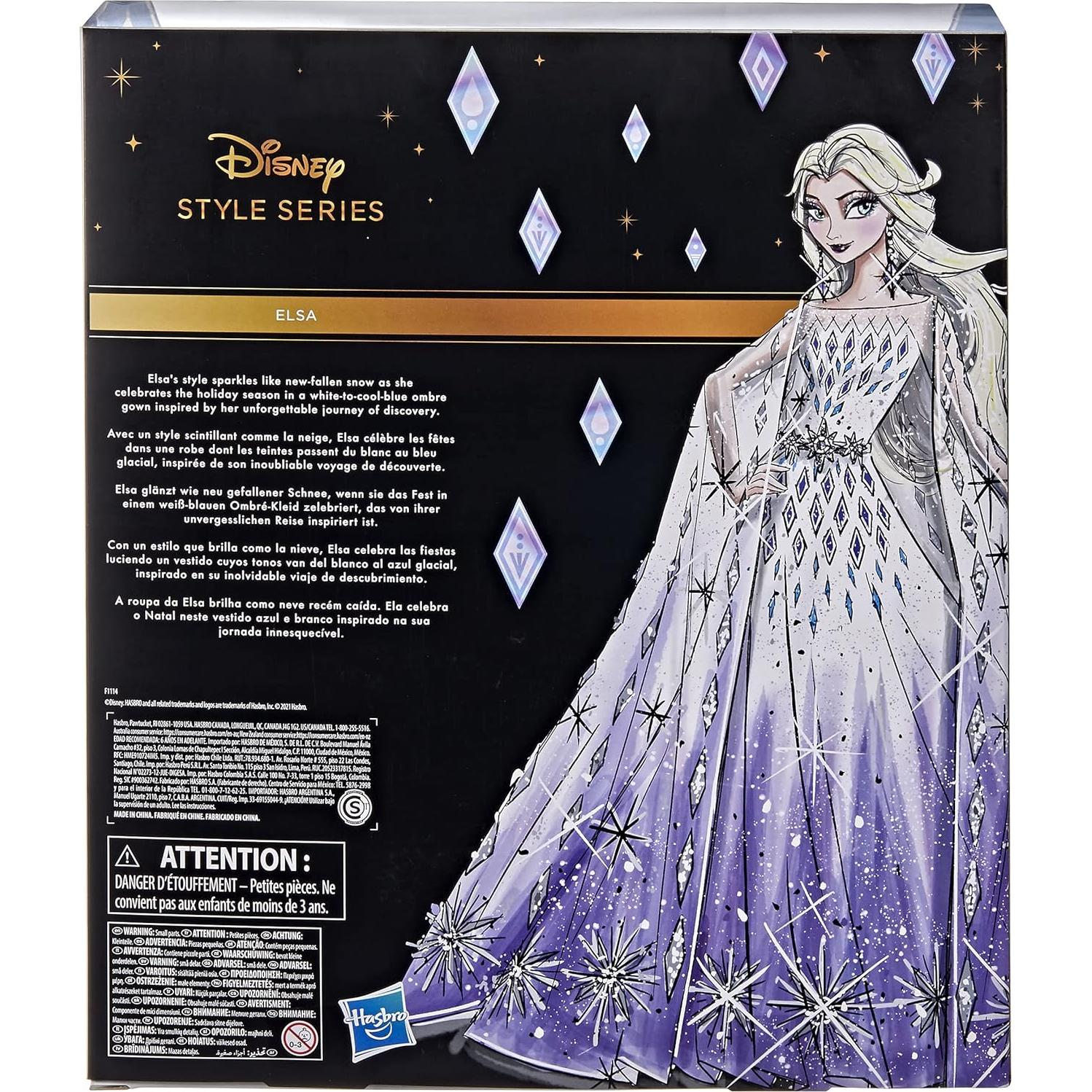 Muñeca Elsa de Princesa Disney con Vestido Ombre y Accesorios