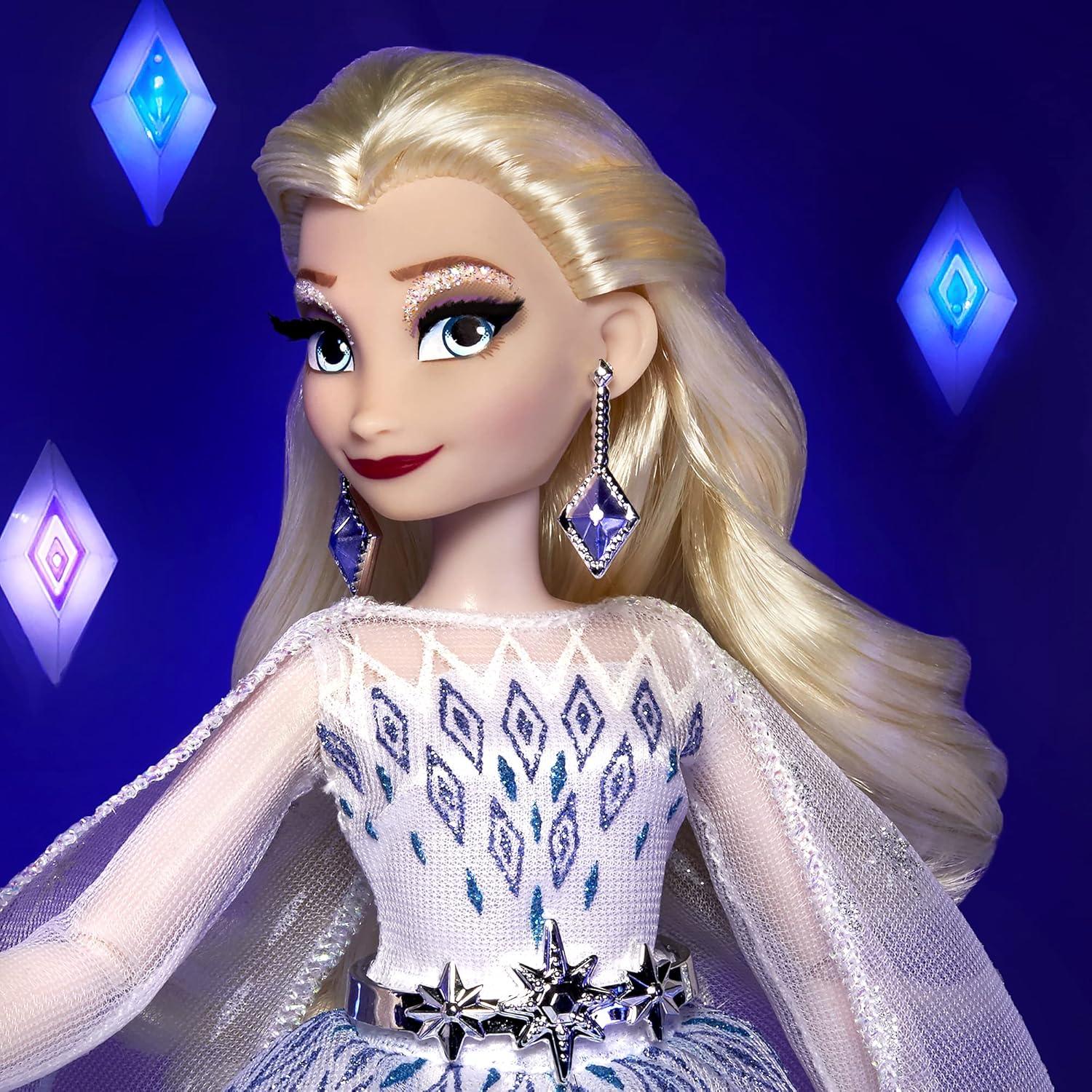 Muñeca Elsa de Princesa Disney con Vestido Ombre y Accesorios