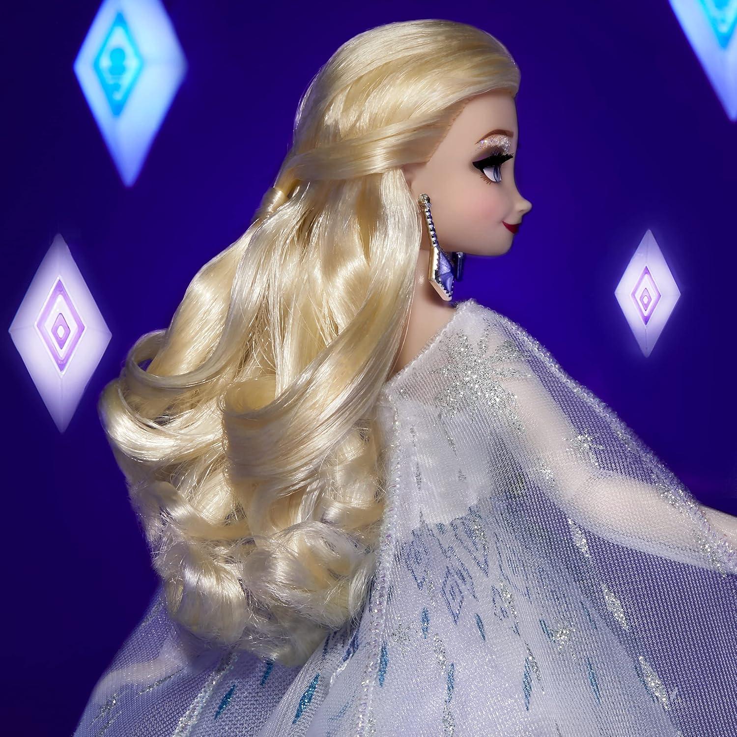Muñeca Elsa de Princesa Disney con Vestido Ombre y Accesorios