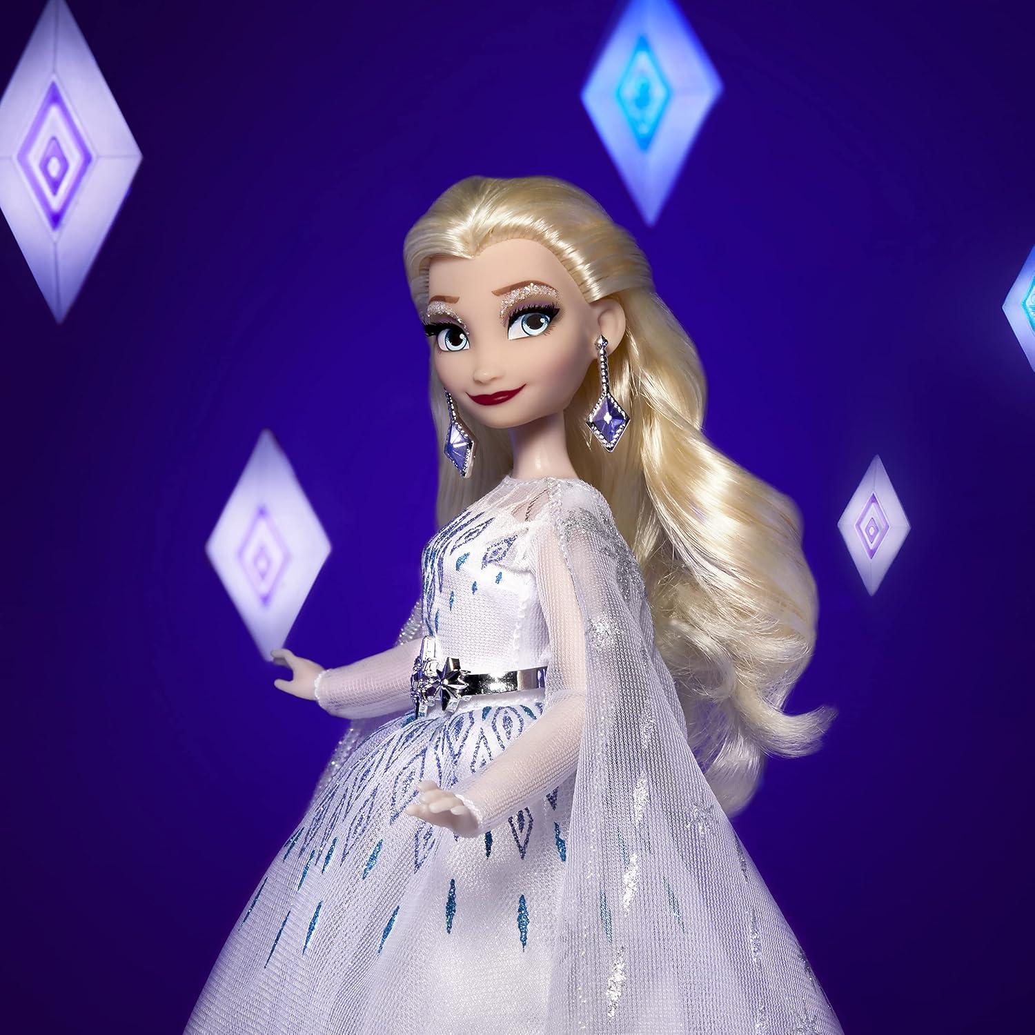 Muñeca Elsa de Princesa Disney con Vestido Ombre y Accesorios