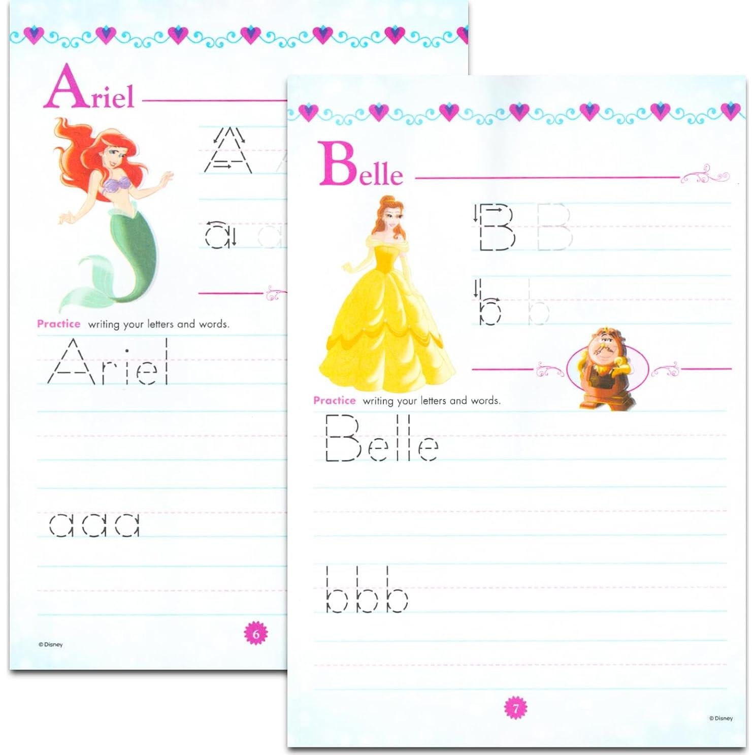 Conjunto de Cuadernos de Aprendizaje Disney para Niños - 4 Piezas