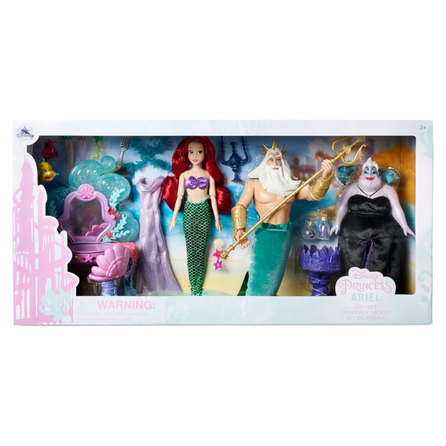 Muñeca Clásica de Princesa Disney La Sirenita 28cm Set