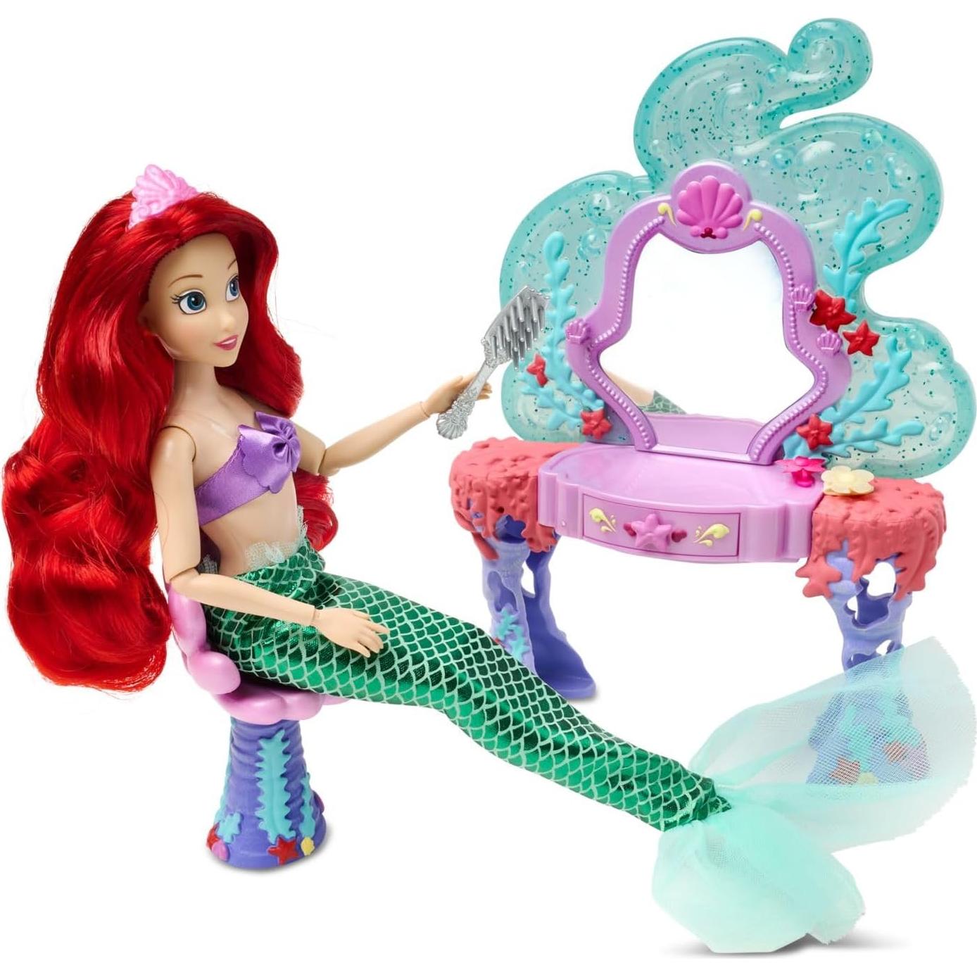Muñeca Clásica de Princesa Disney La Sirenita 28cm Set