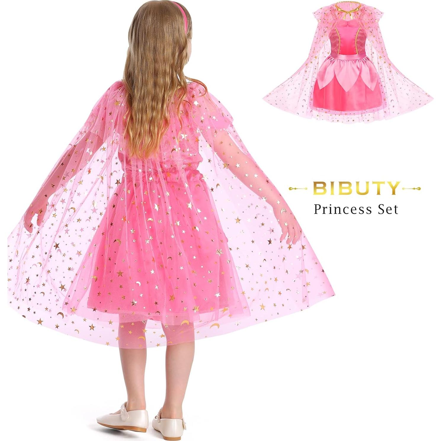 Disfraz de Princesa para Niñas BIBUTY 3-6 Años con Accesorios