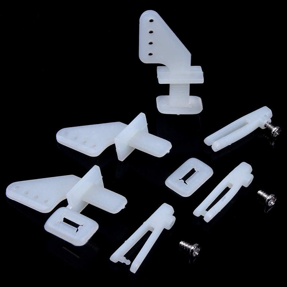 HobbyPark Juego de Control Horns Nylon 20x12mm para Aviones RC