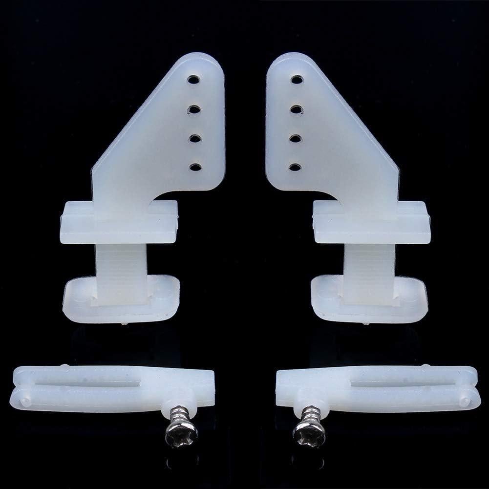 HobbyPark Juego de Control Horns Nylon 20x12mm para Aviones RC