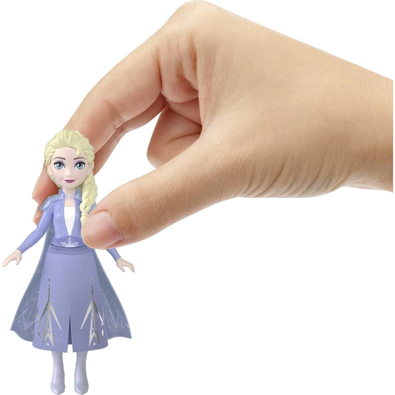 Muñeca Pequeña Elsa Mattel Frozen - Articulada 9 cm