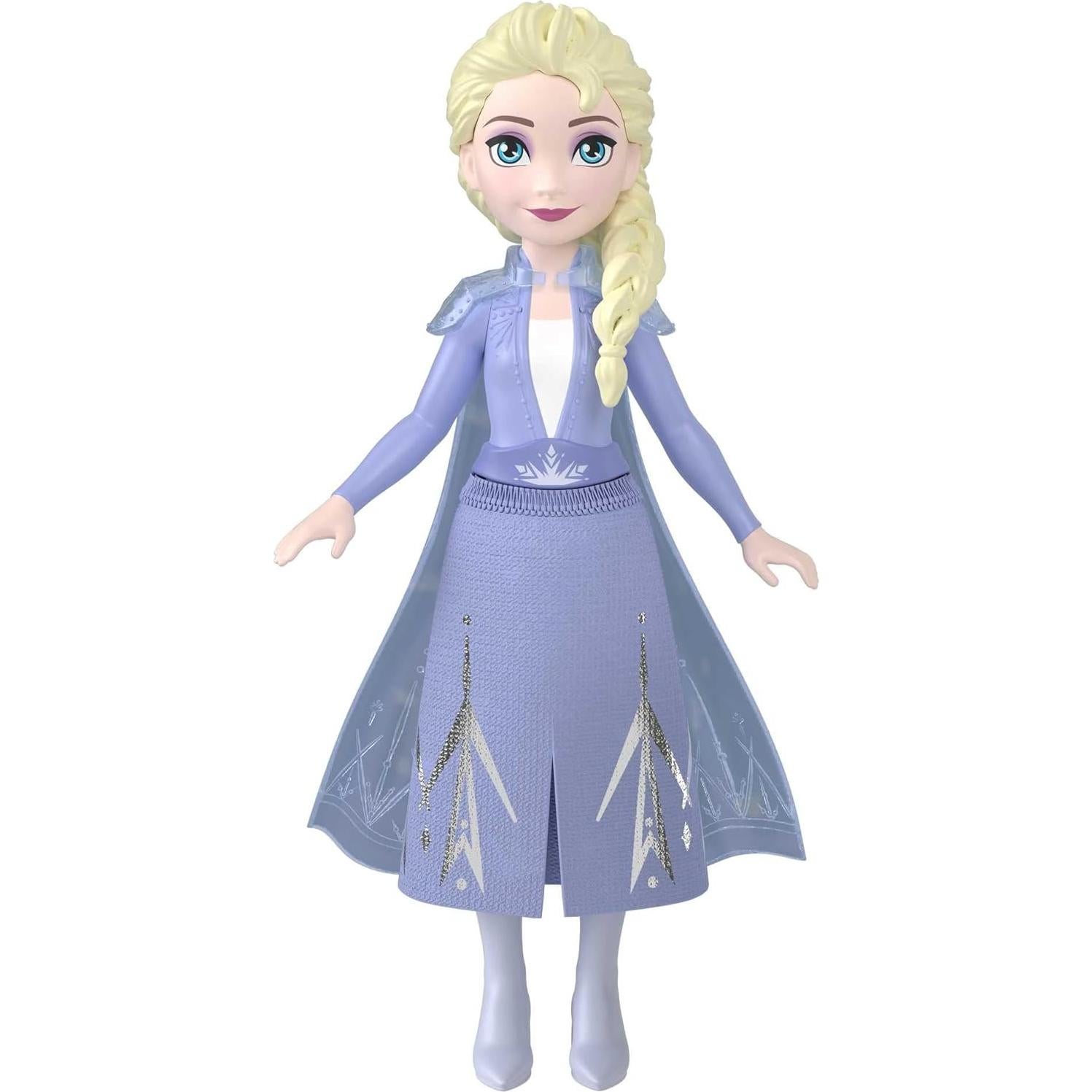 Muñeca Pequeña Elsa Mattel Frozen - Articulada 9 cm