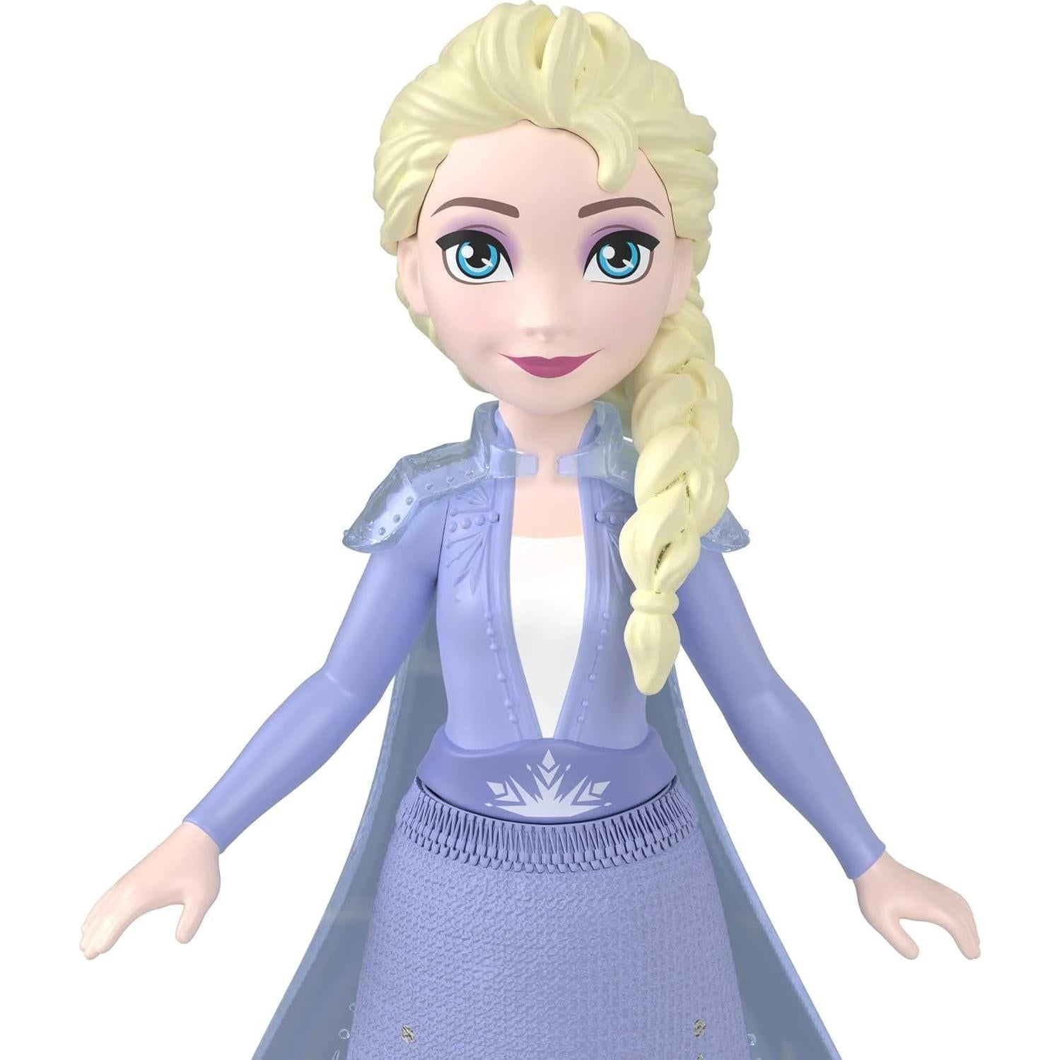 Muñeca Pequeña Elsa Mattel Frozen - Articulada 9 cm