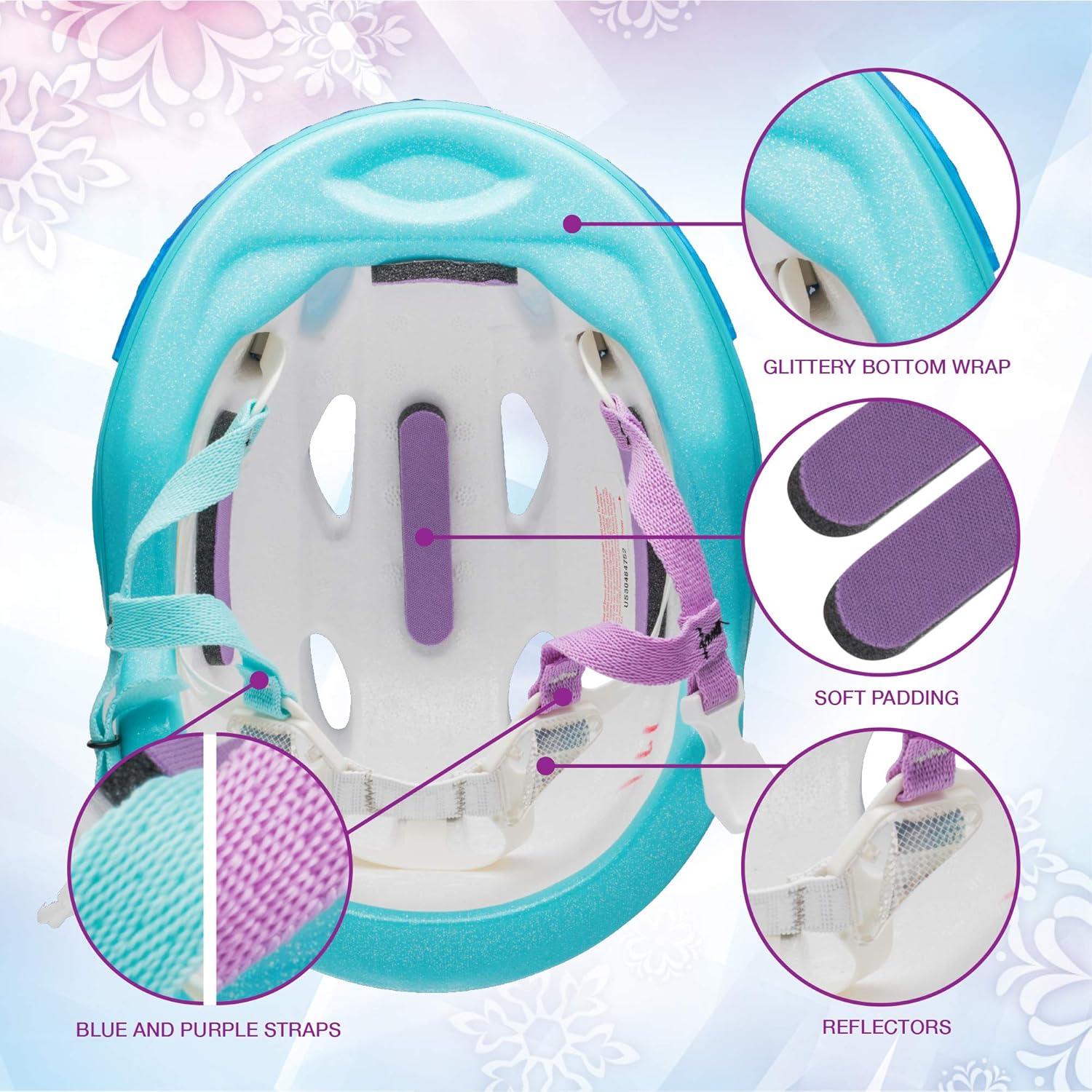 Casco de Bicicleta BELL Frozen 3D Tiara para Niños 3-5 Años