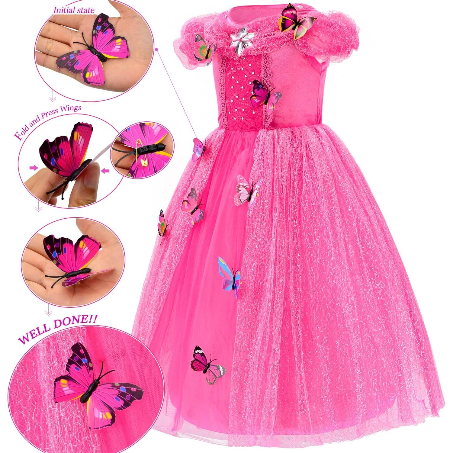 Disfraz de Princesa Deluxe Party Chili 6-7 Años Rosa 130cm