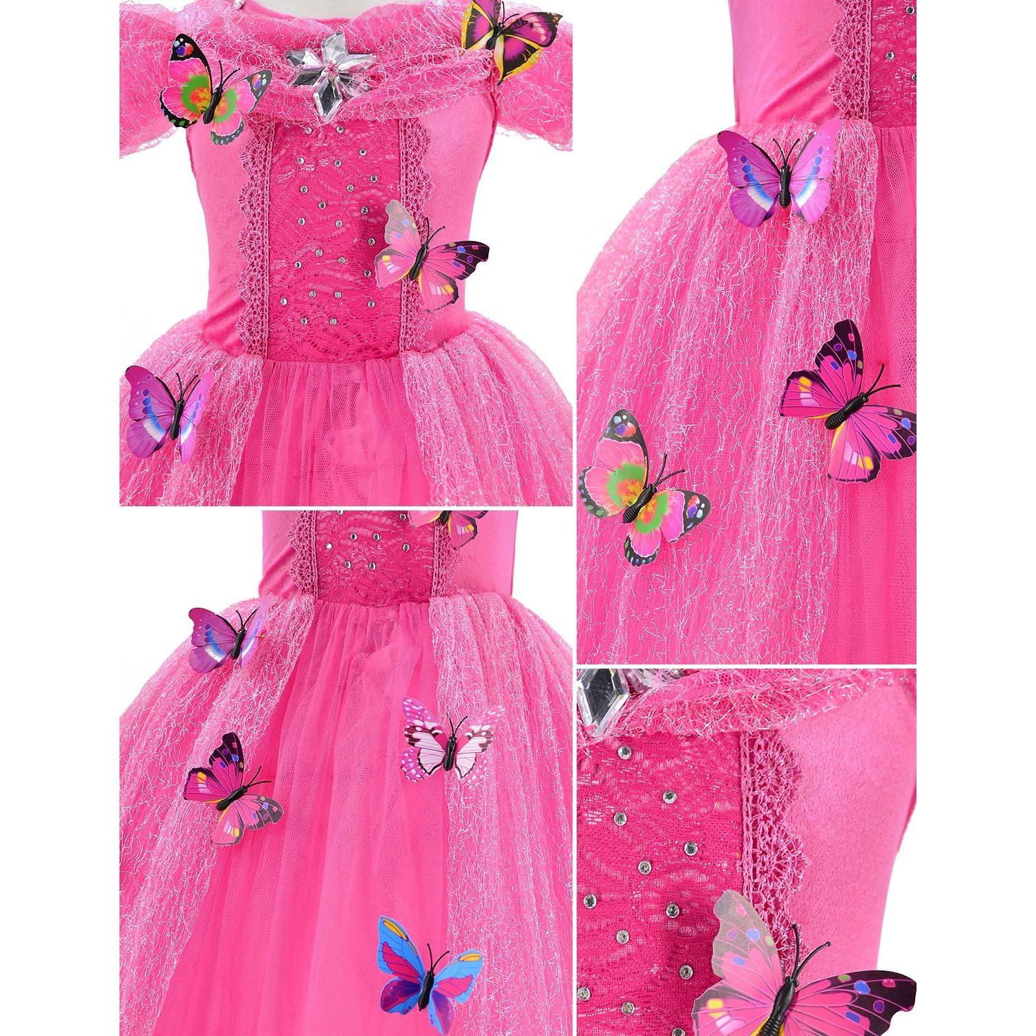 Disfraz de Princesa Deluxe Party Chili 6-7 Años Rosa 130cm
