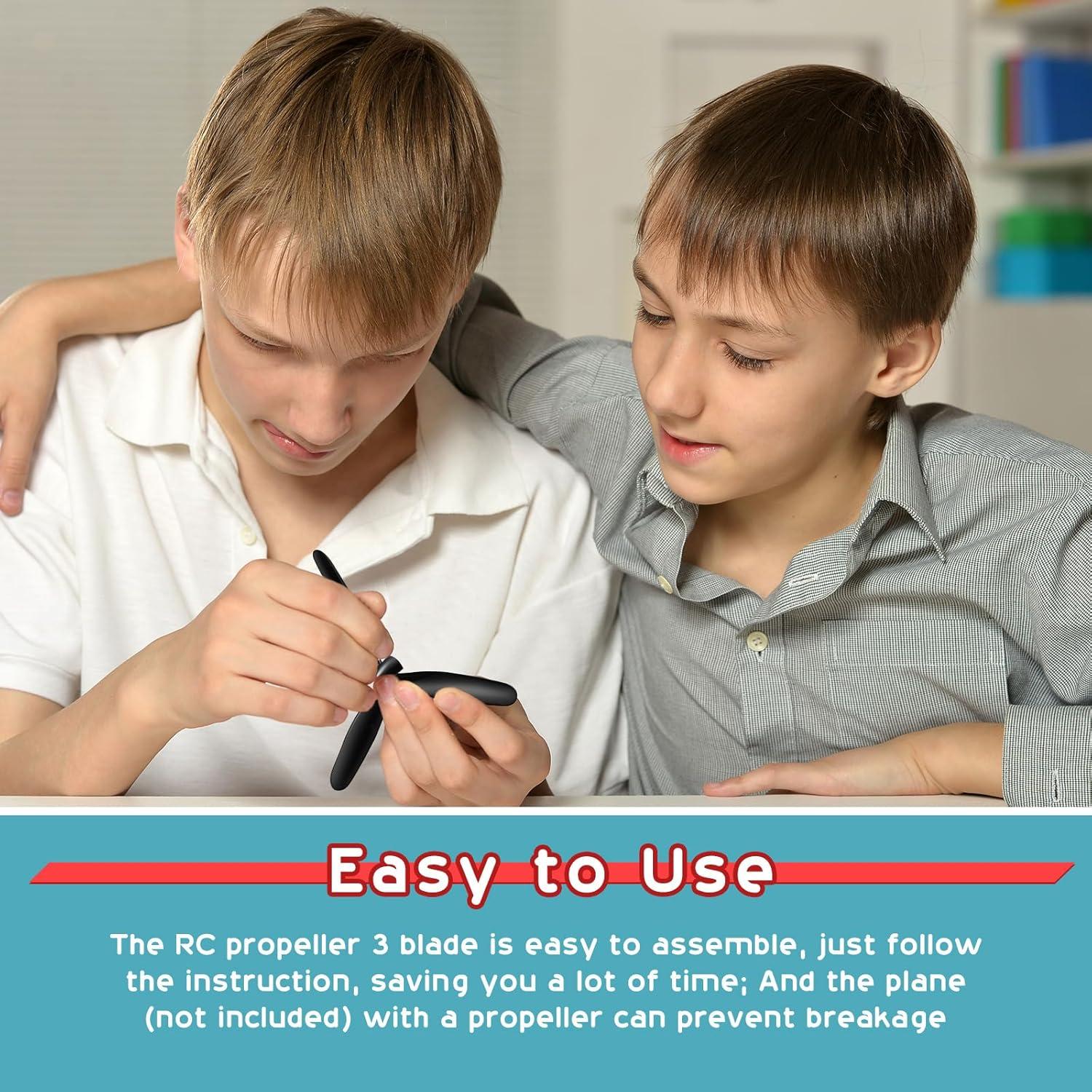 Outus 6 Hélices Repuesto Avión RC 3 Palas y Adaptadores