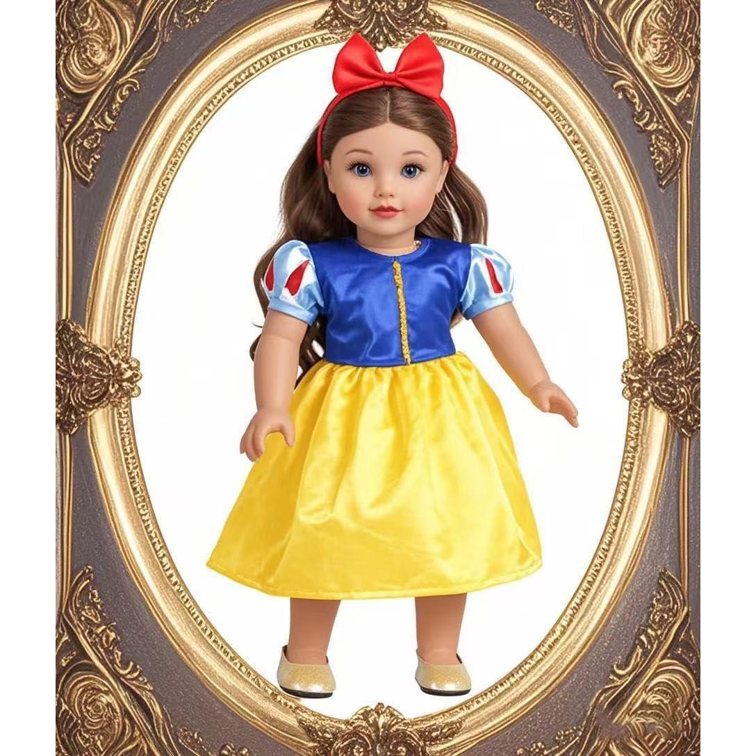 Conjuntos de Ropa para Muñeca 18" Sweet Dolly - 6 Vestidos Princesa