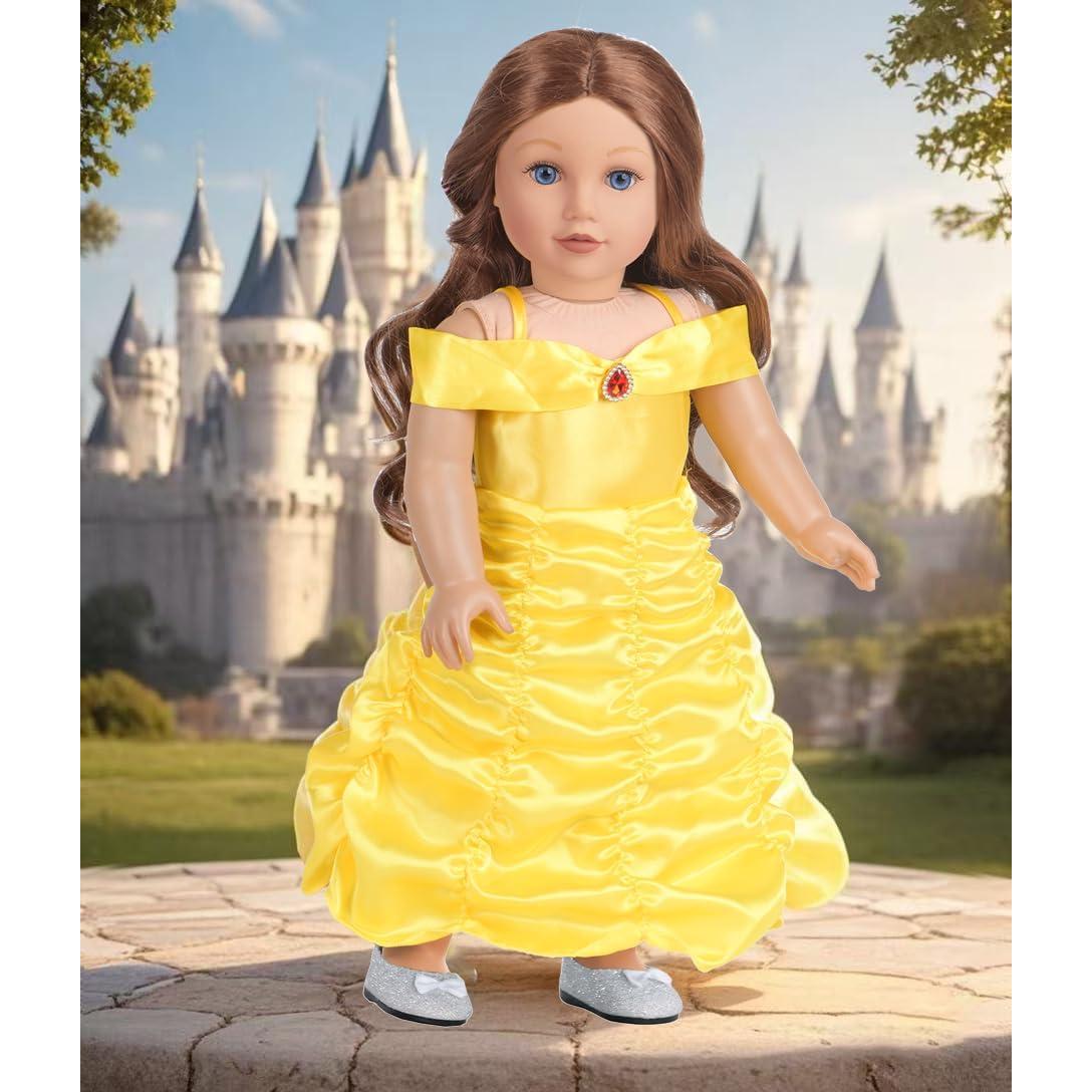 Conjuntos de Ropa para Muñeca 18" Sweet Dolly - 6 Vestidos Princesa