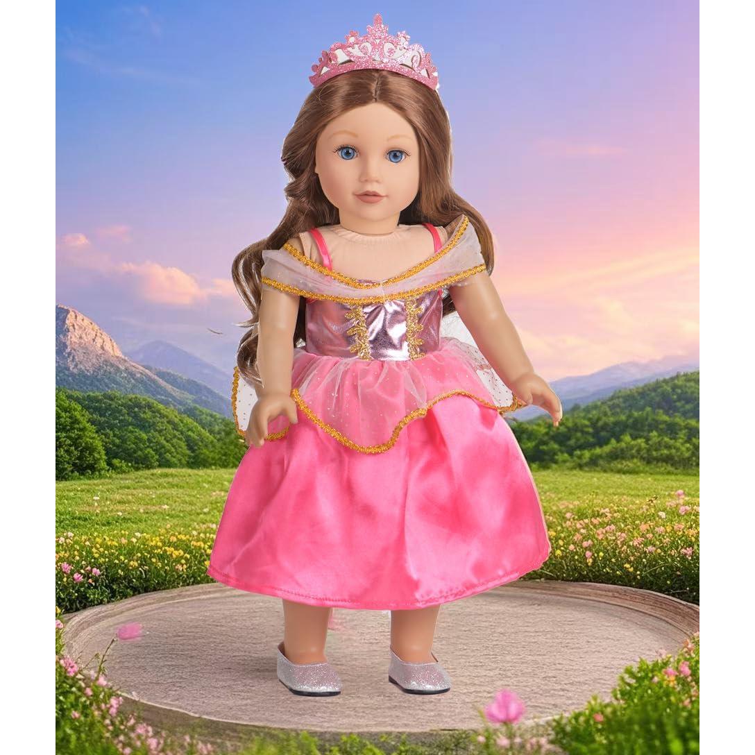 Conjuntos de Ropa para Muñeca 18" Sweet Dolly - 6 Vestidos Princesa
