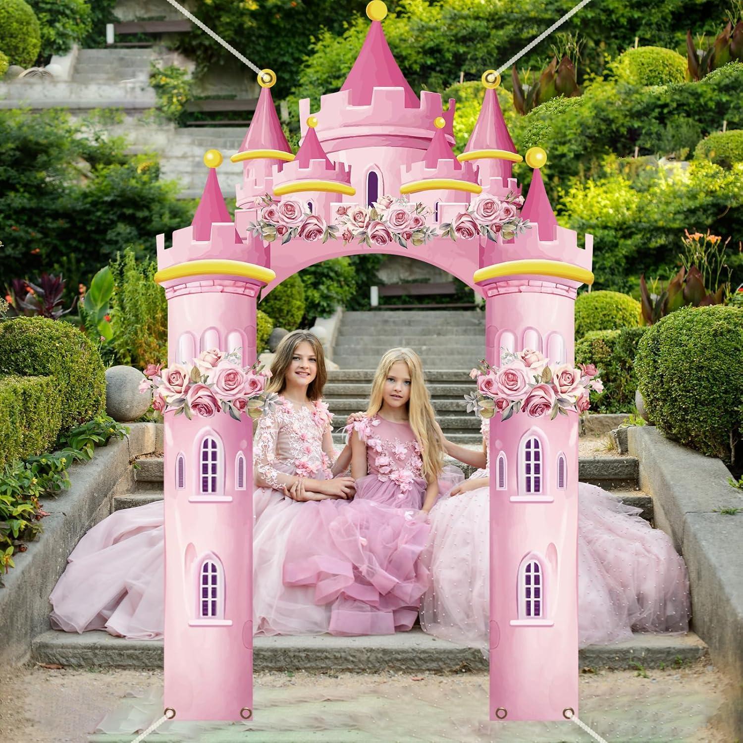 Banner de Fiesta Princesa Rosa CHUNNIN 176x123 cm Decoración