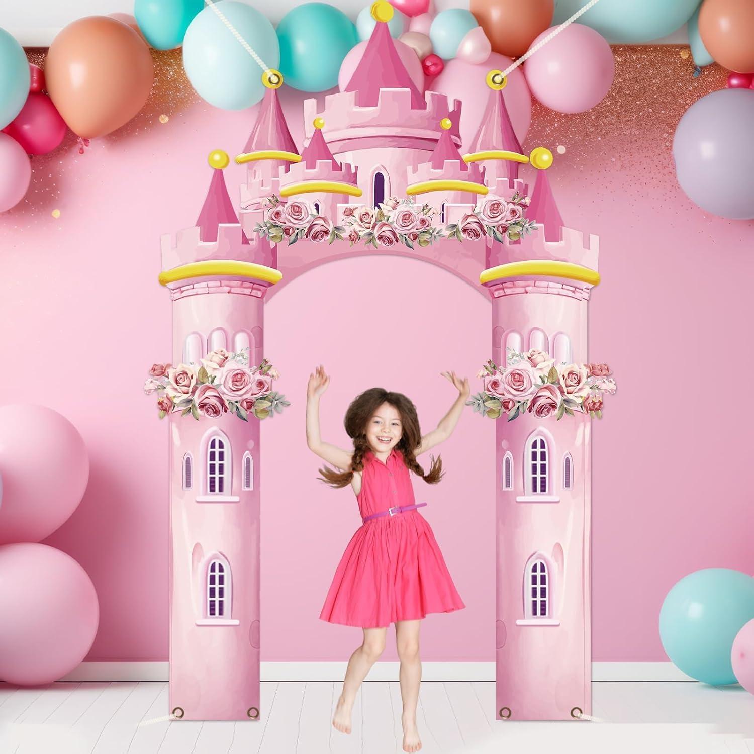 Banner de Fiesta Princesa Rosa CHUNNIN 176x123 cm Decoración