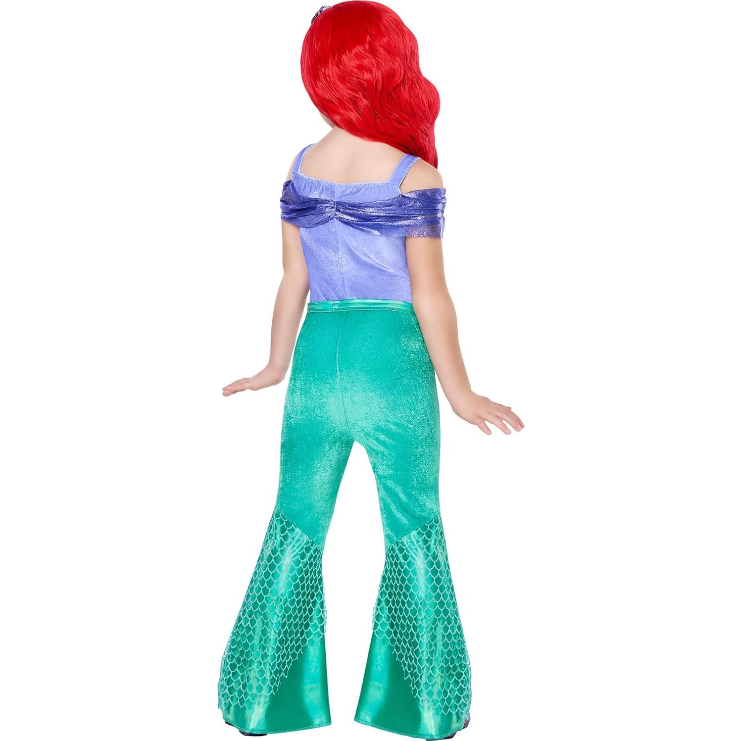 Disfraz de Jumpsuit Ariel Niña Pequeña Spirit Halloween Licencia Oficial