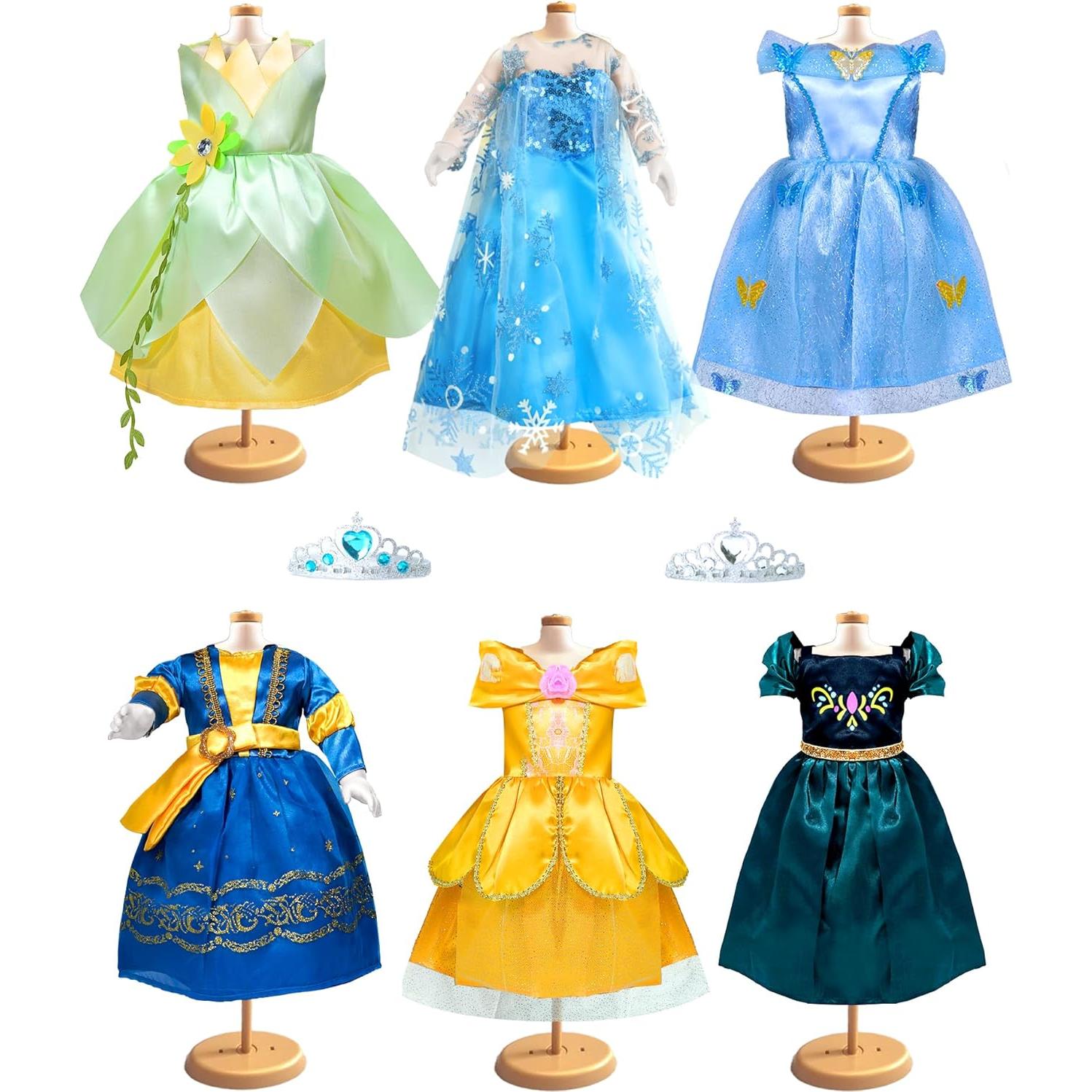 Conjunto de Ropa de Muñeca de 18" ARTST - 6 Piezas Princesa