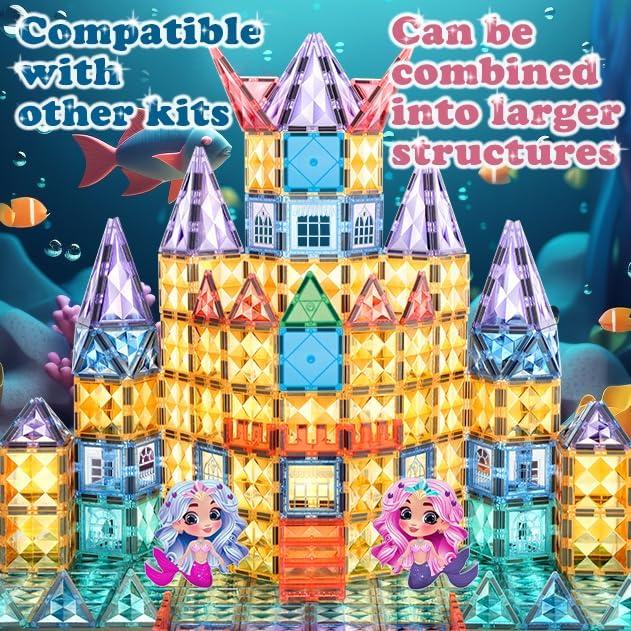 Bloques de Construcción Magnéticos Little Pi - Sirena 24x22cm