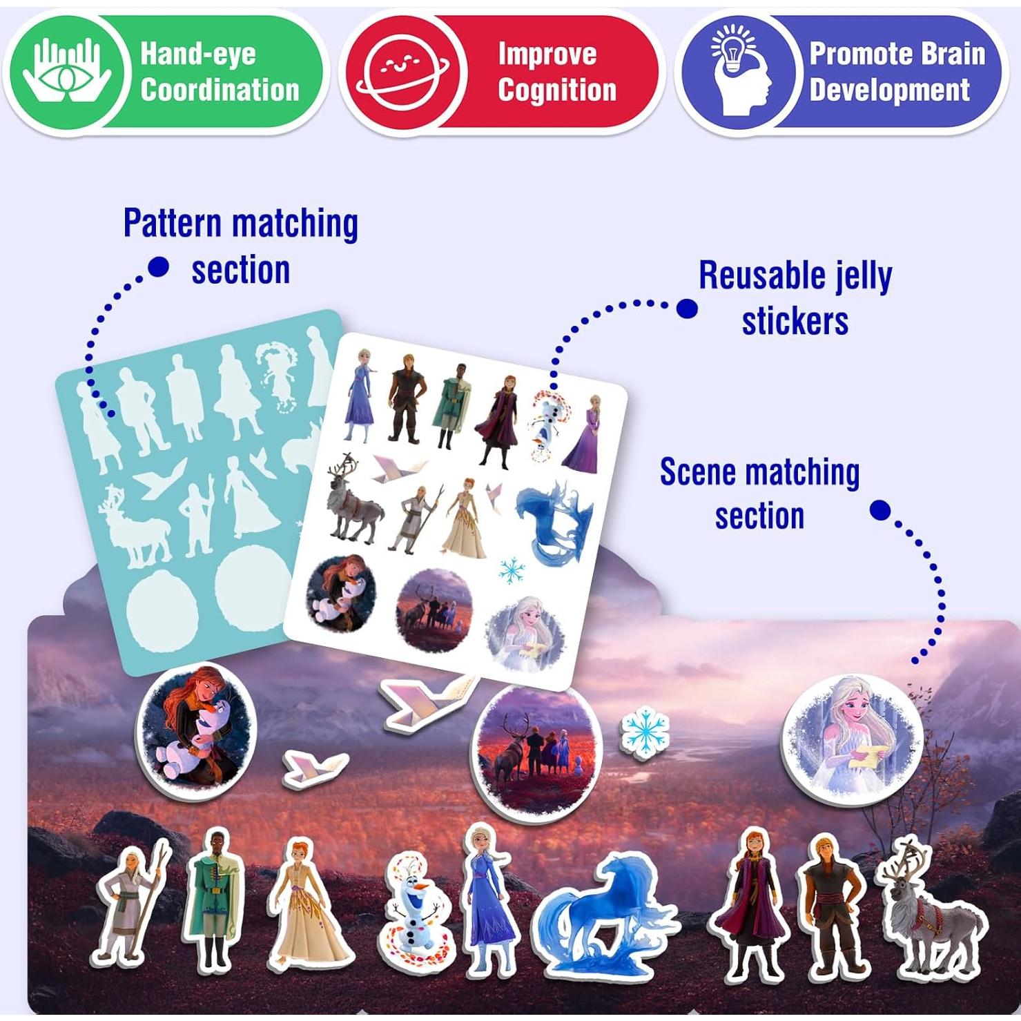 3 Libros de Pegatinas Reutilizables Meleetoon para Niños 1-4 Años