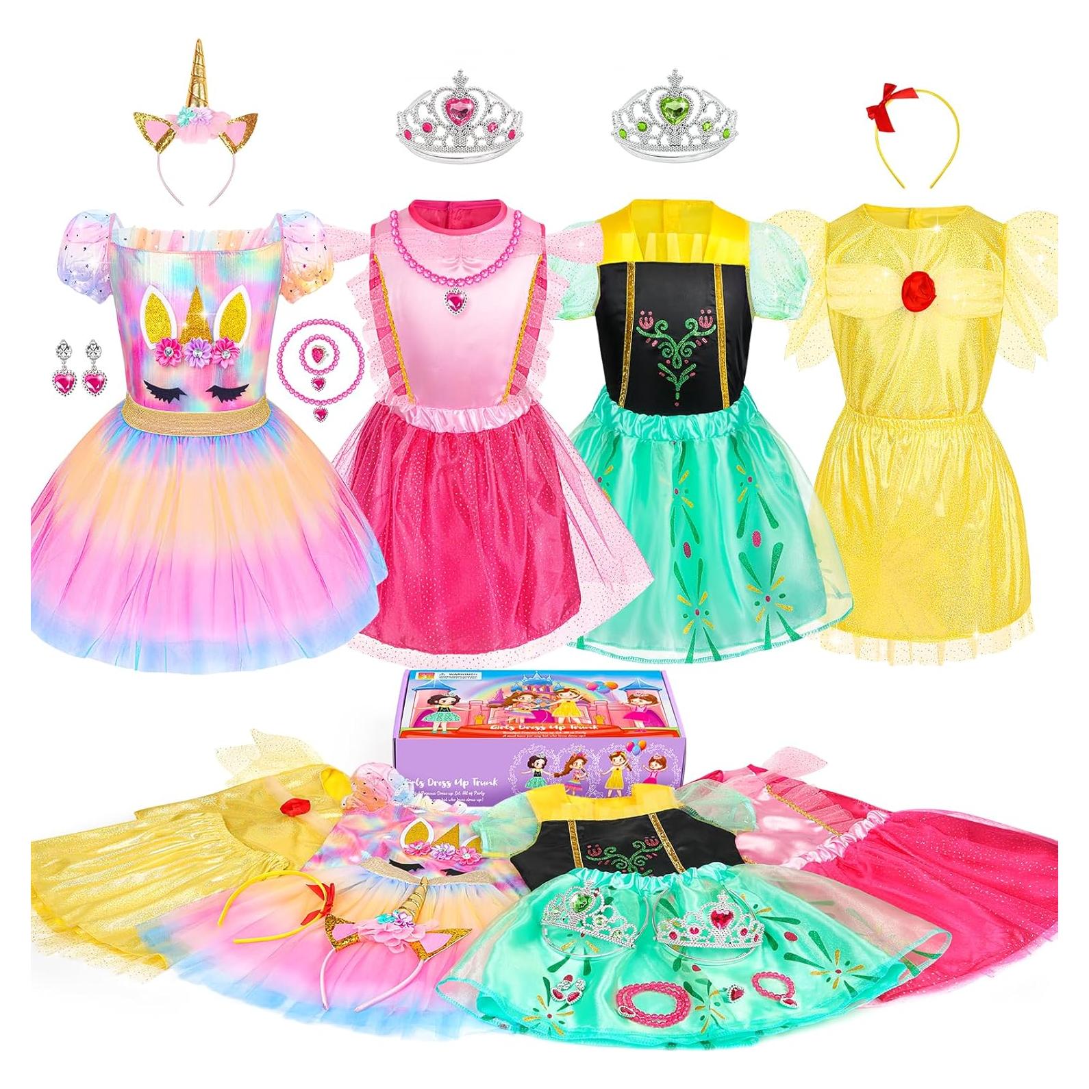 Disfraz de Princesa para Niñas 3 a 6 Años - Teuevayl