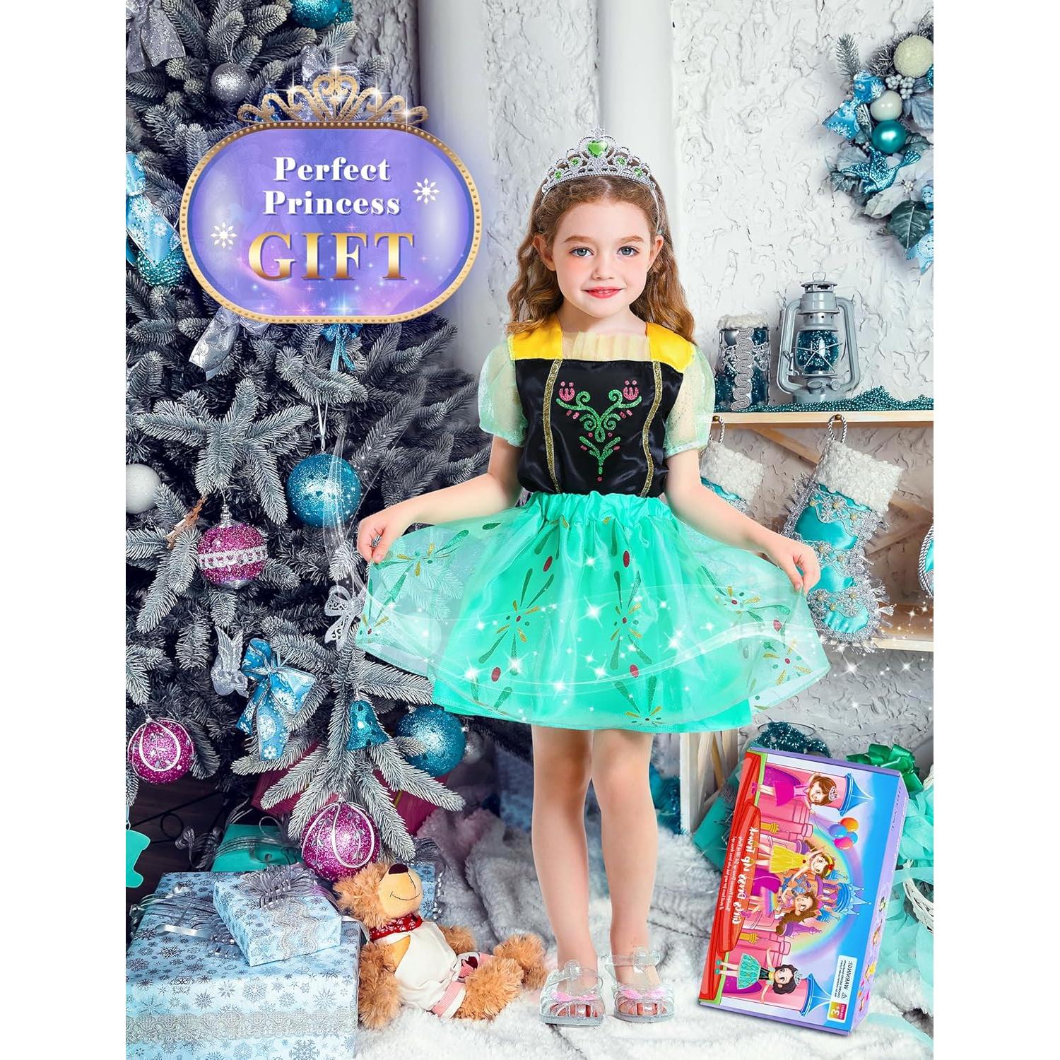 Disfraz de Princesa para Niñas 3 a 6 Años - Teuevayl