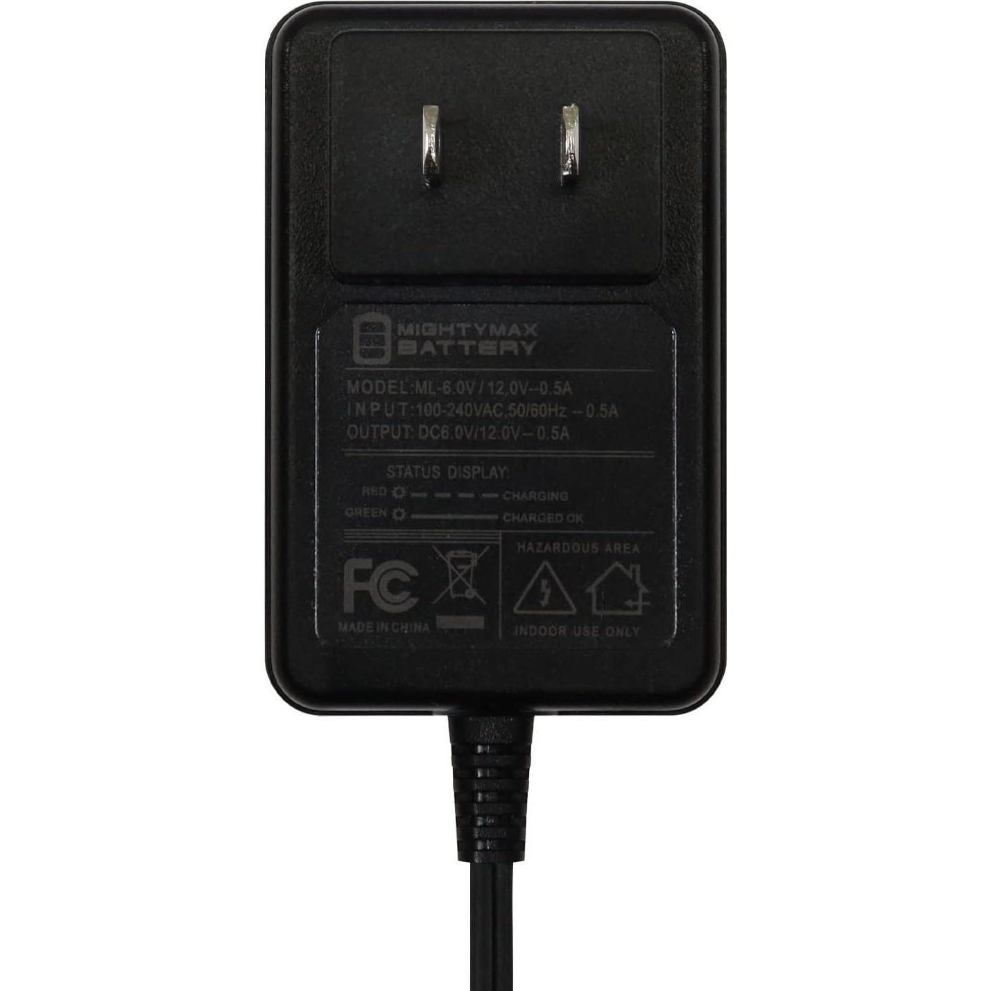 Batería Mighty Max 6V 4.5AH con Cargador para Scooter Disney