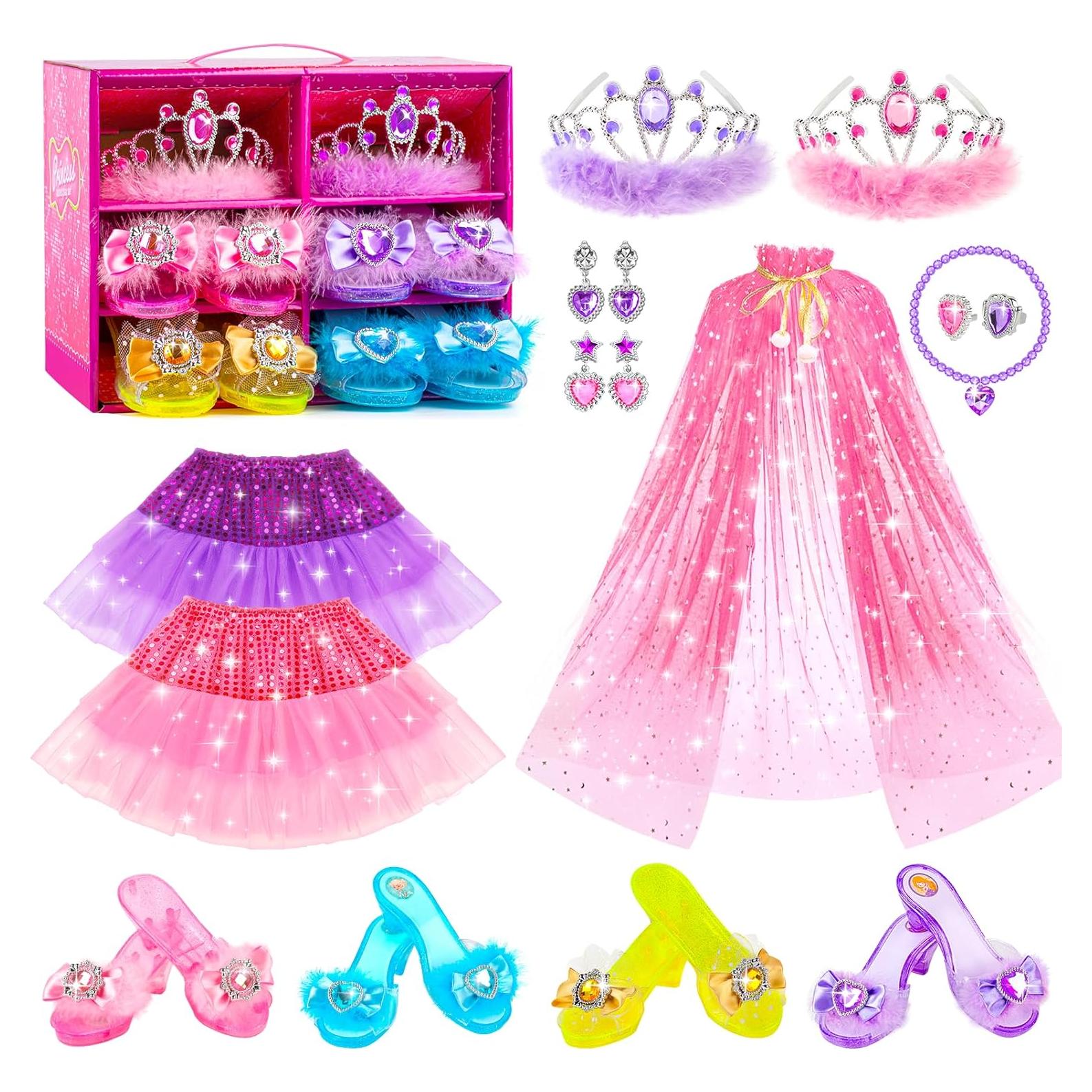 Set de Vestir Princesa Jeowoqao para Niñas 3-6 Años