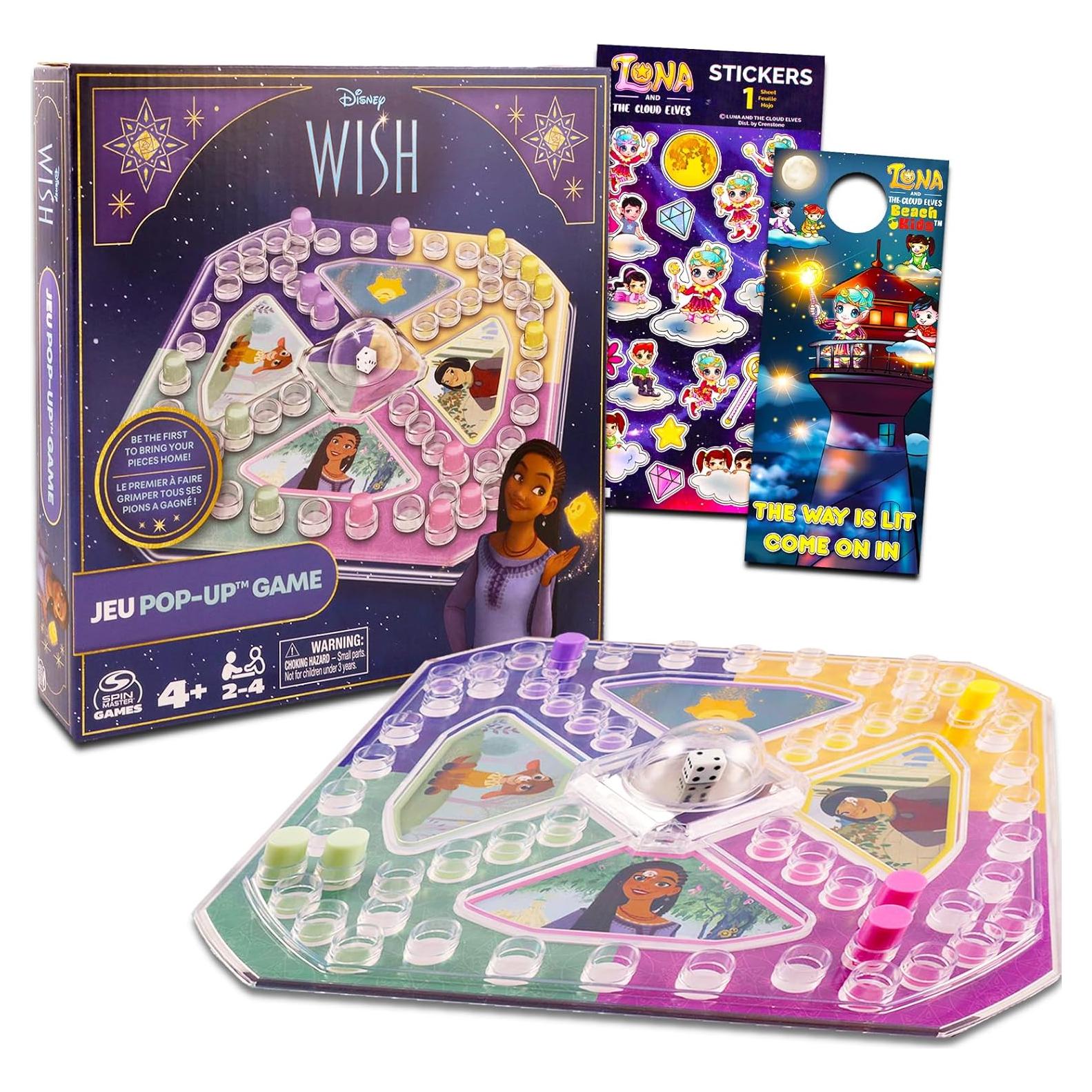 Juego de Mesa Pop Up Disney Wish - 3 Piezas para Niños