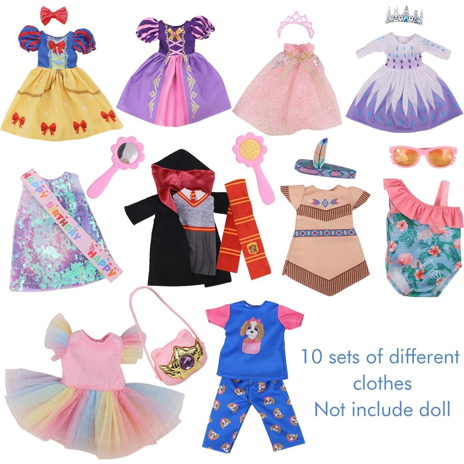 20 Piezas Ropa Brillante para Muñecas 14" Haveahug