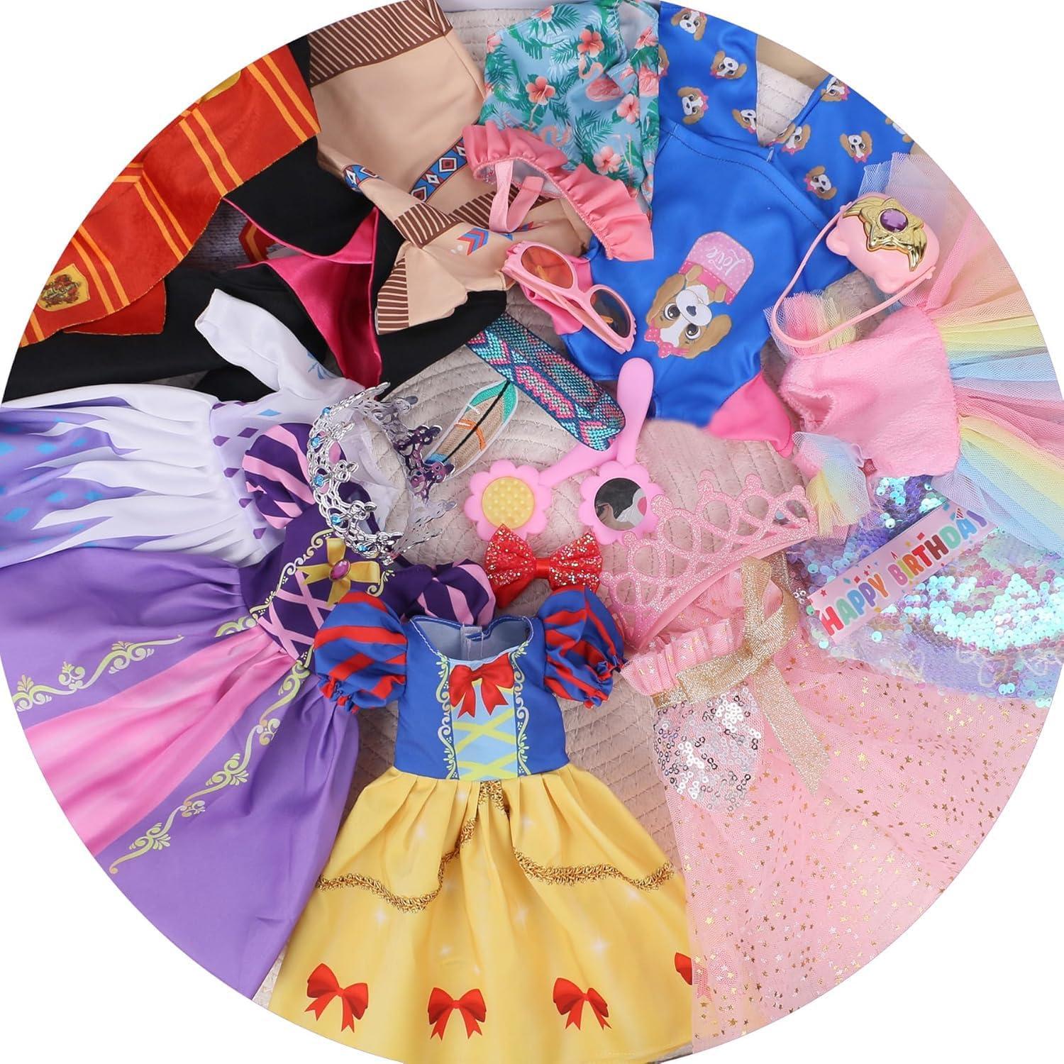 20 Piezas Ropa Brillante para Muñecas 14" Haveahug