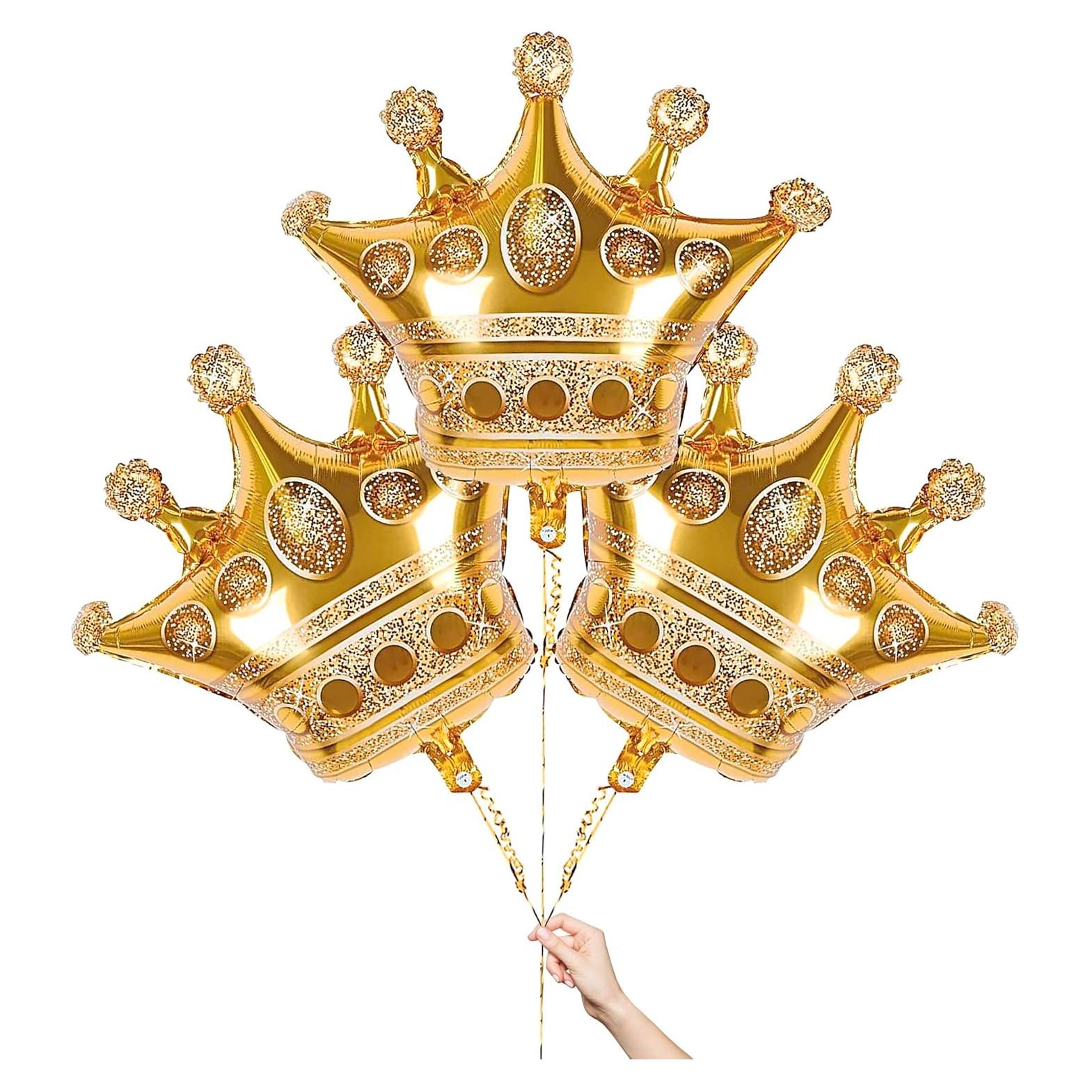 Globos de Princesa Dorados LIGHTNIN - 3 Pcs 97x90 cm