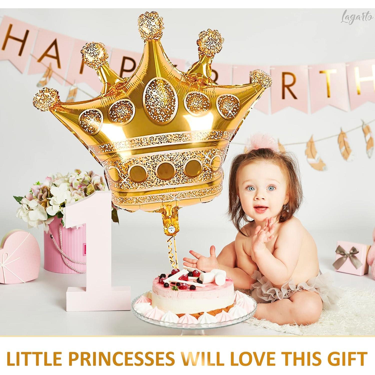 Globos de Princesa Dorados LIGHTNIN - 3 Pcs 97x90 cm