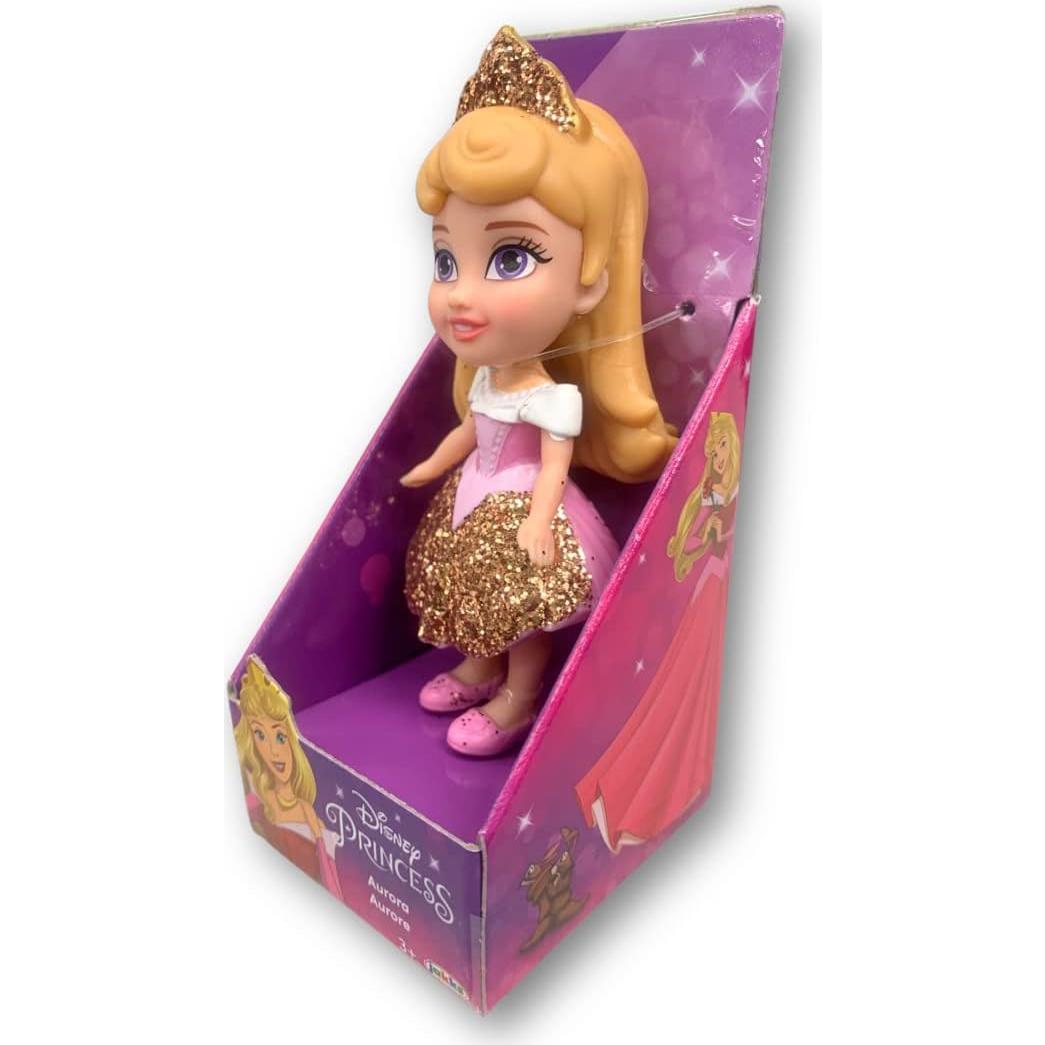 Muñeca Mini Poseable Princesa Disney Aurora 8.9 cm