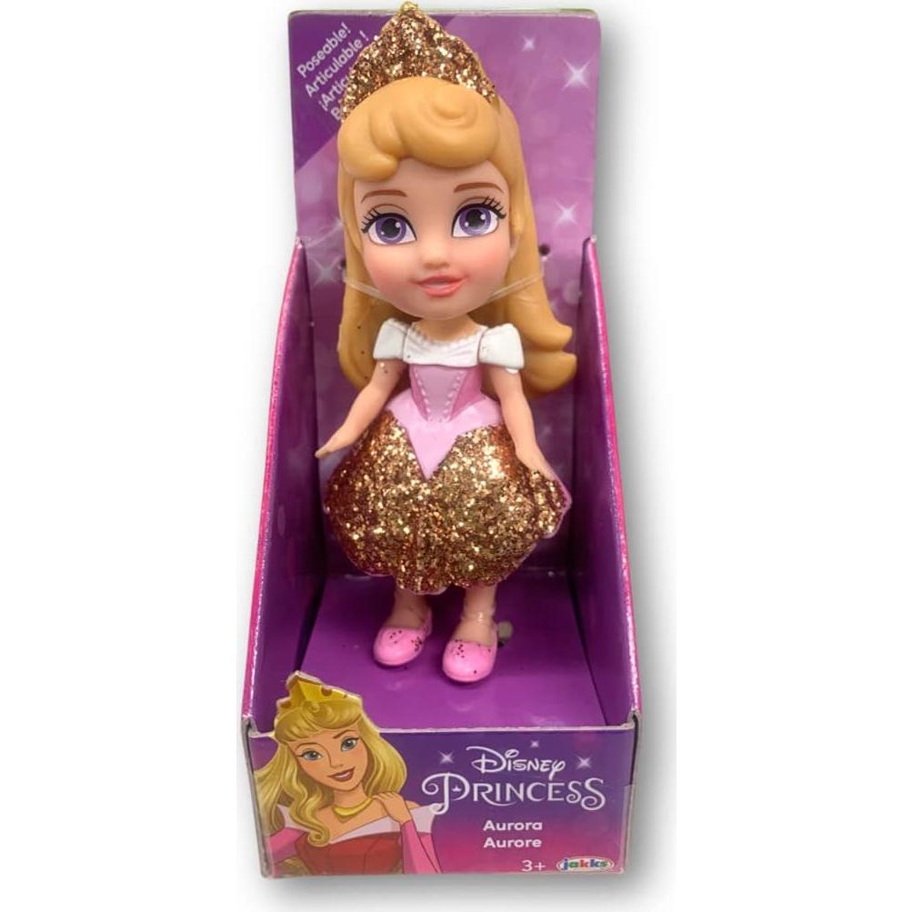 Muñeca Mini Poseable Princesa Disney Aurora 8.9 cm