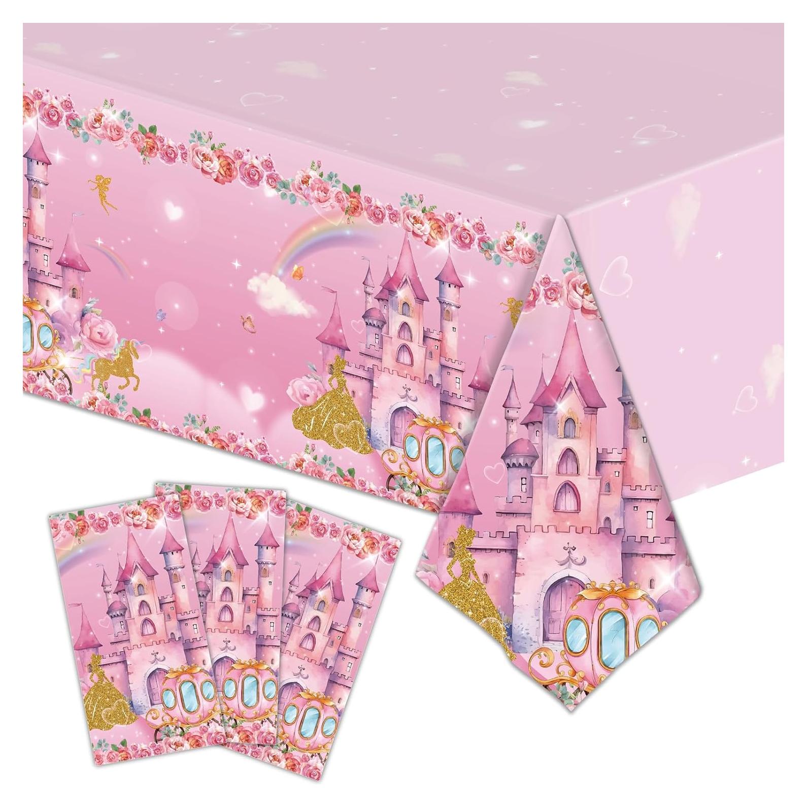 Manteles Desechables Rosa Princesa DYLZB 137x274cm 3PCS