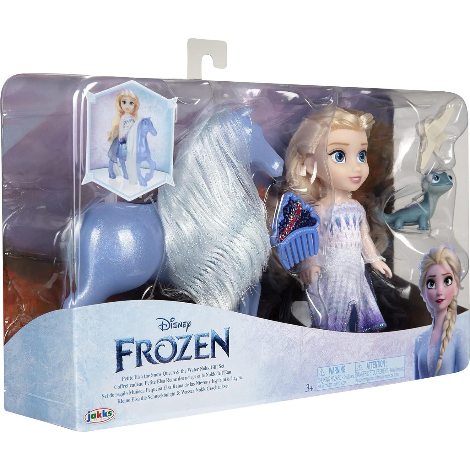 Muñeca Petite Elsa Reina de Nieve con Water Nokk - Disney