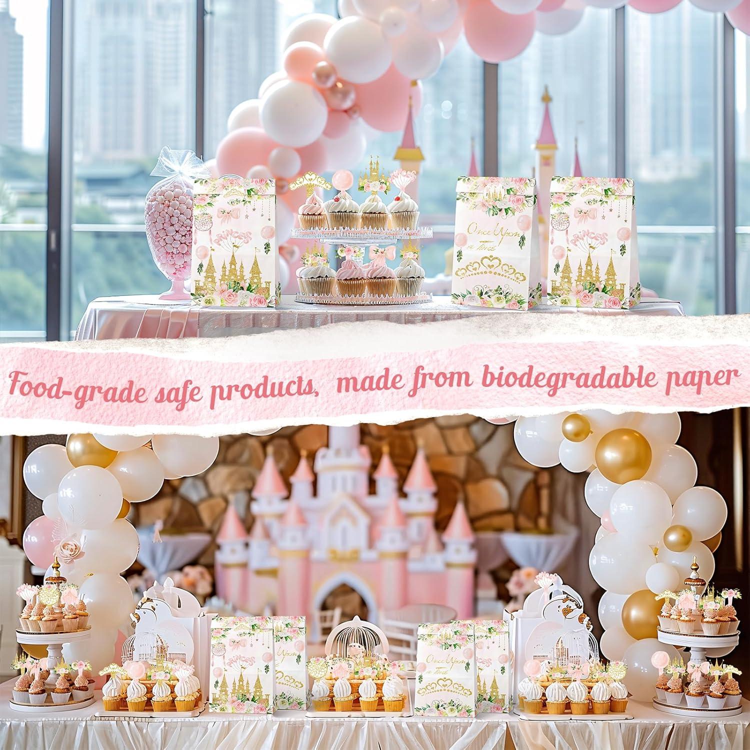 40 Toppers de Cupcakes Princesa - Decoración Fiesta Cumpleaños