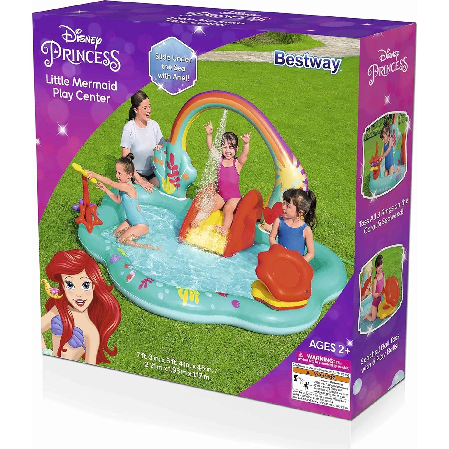 Centro de Juego Acuático Inflable Bestway La Sirenita 220x193 cm