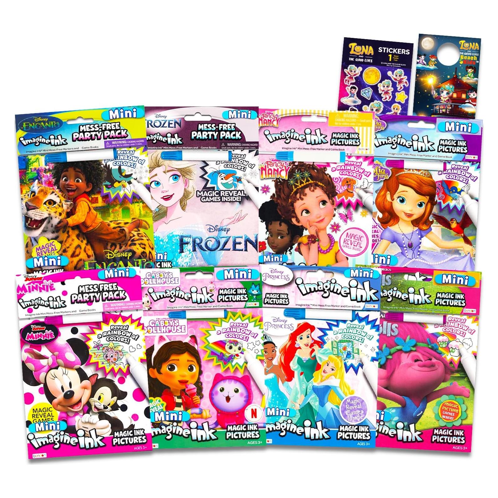 Conjunto de 8 Libros para Colorear Sin Desorden Bendon