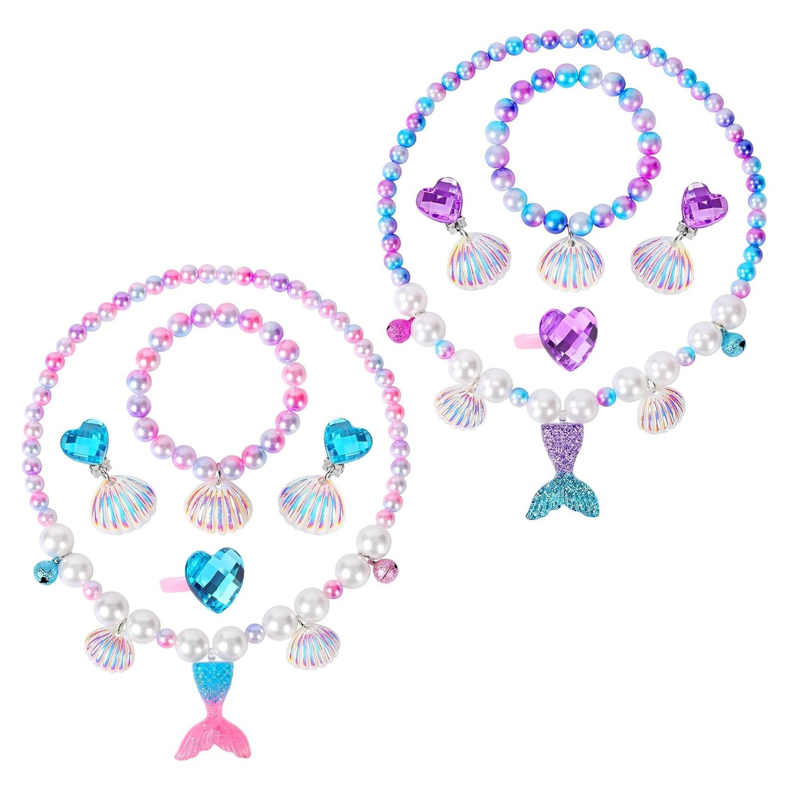 Conjunto de Joyería de Sirena BAOBAOJOY para Niñas 3-8 Años