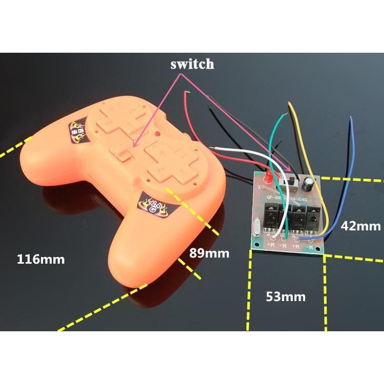 Kit de Barco RC 4 Canales 2.4G COKOLATIA con Motores 180