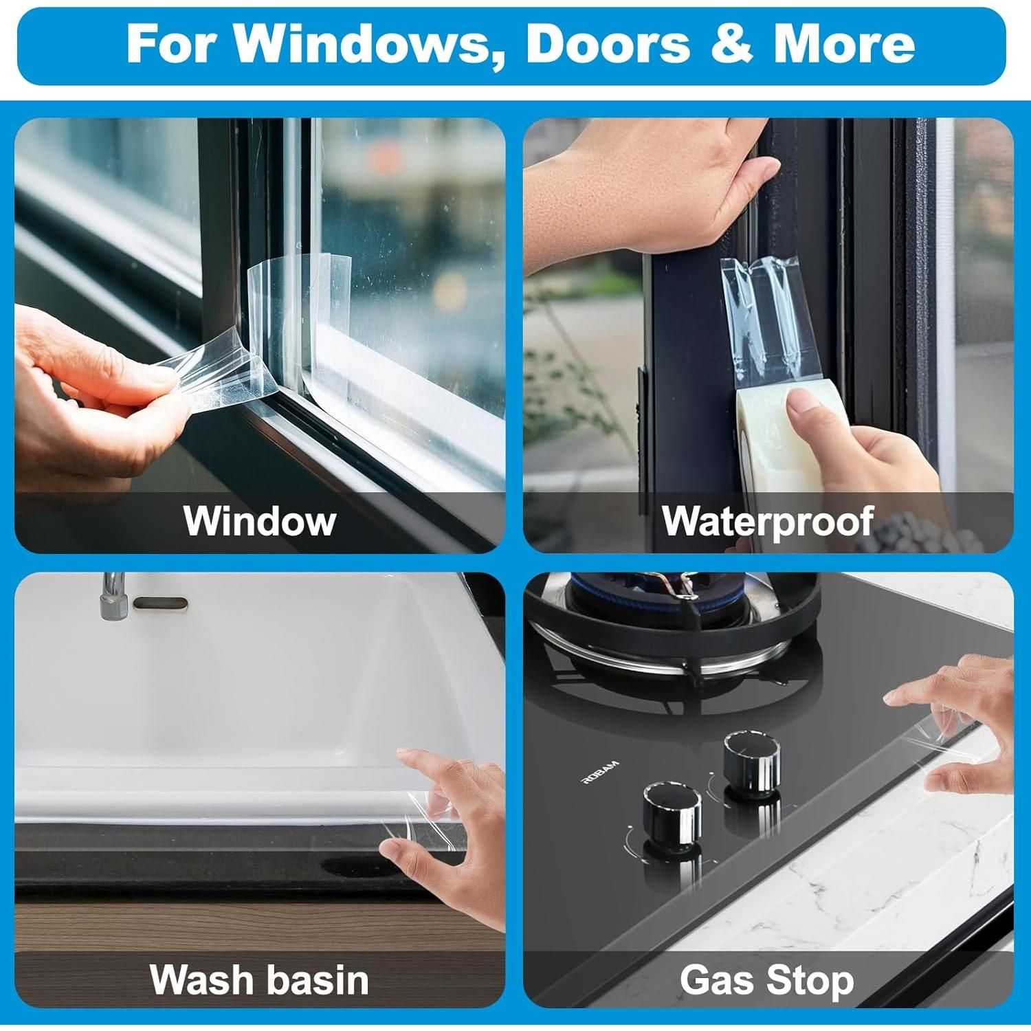 Cinta Selladora Impermeable Eterart 2" x 9.14m para Ventanas