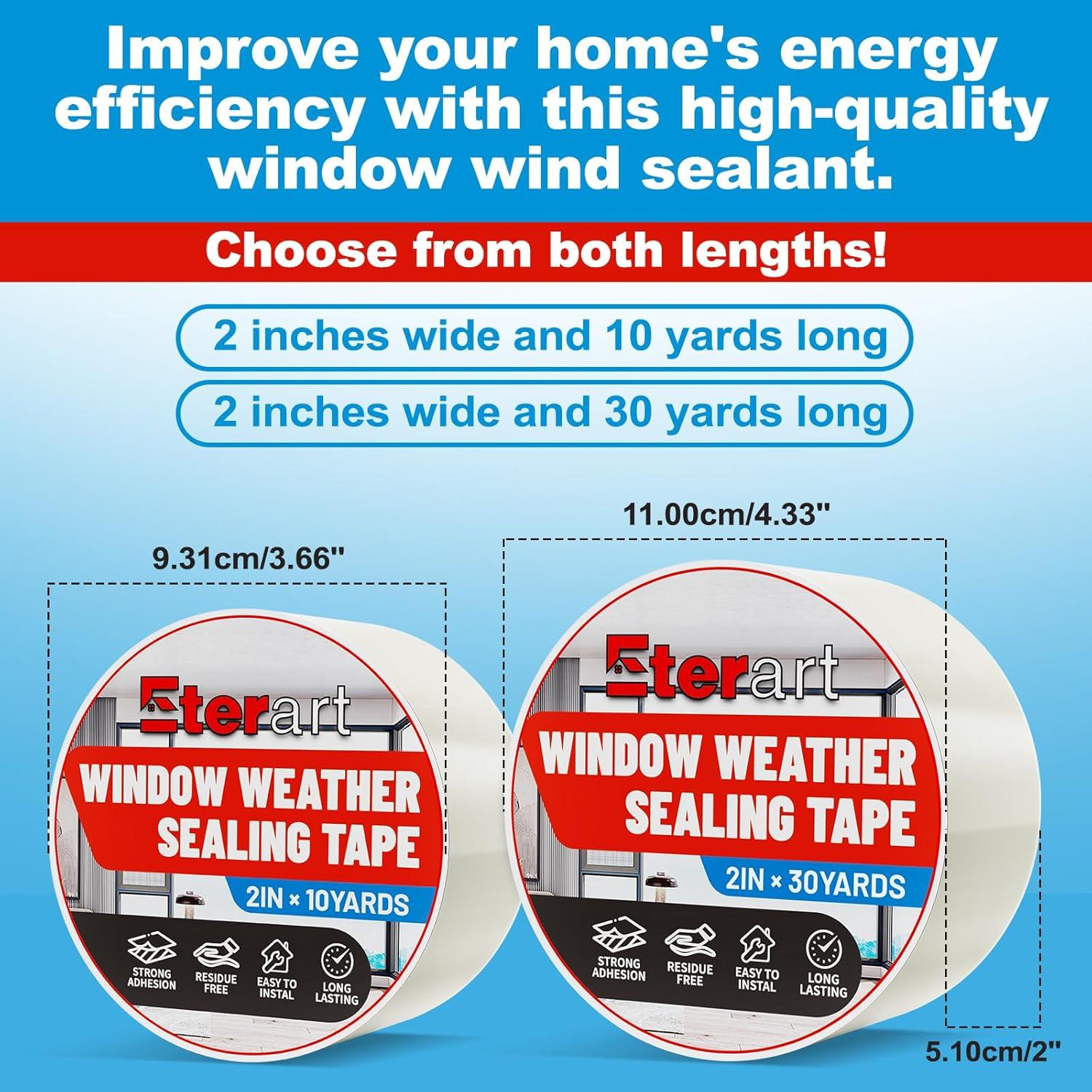 Cinta Selladora Impermeable Eterart 2" x 9.14m para Ventanas
